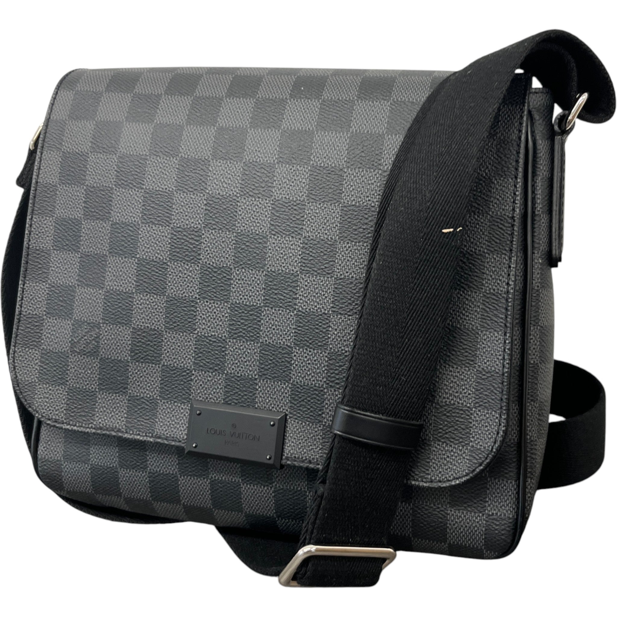 Men's Damier Graphite District Pm Messenger Bag Black