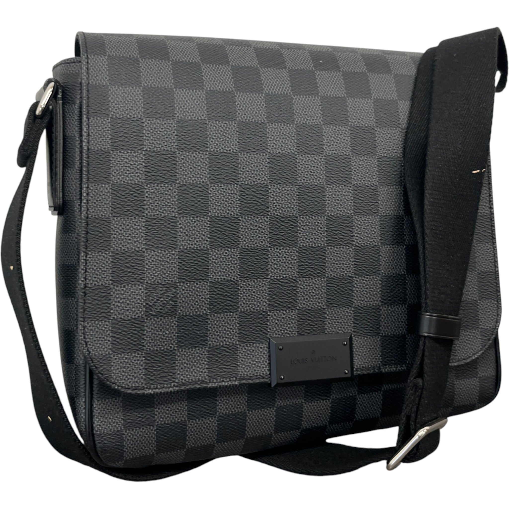 Men's Damier Graphite District Pm Messenger Bag Black