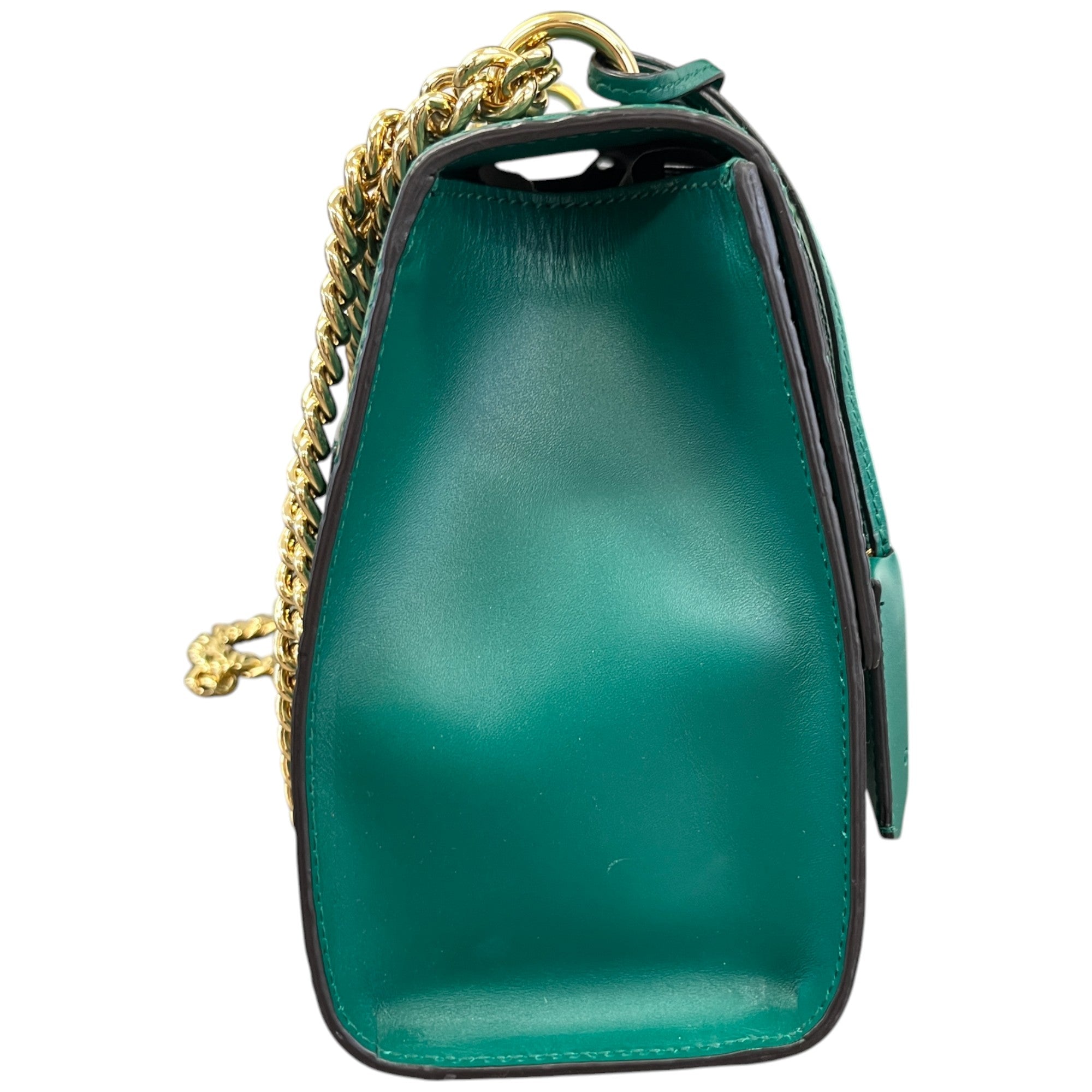 Women's Guccissima Large Padlock Handbag Green