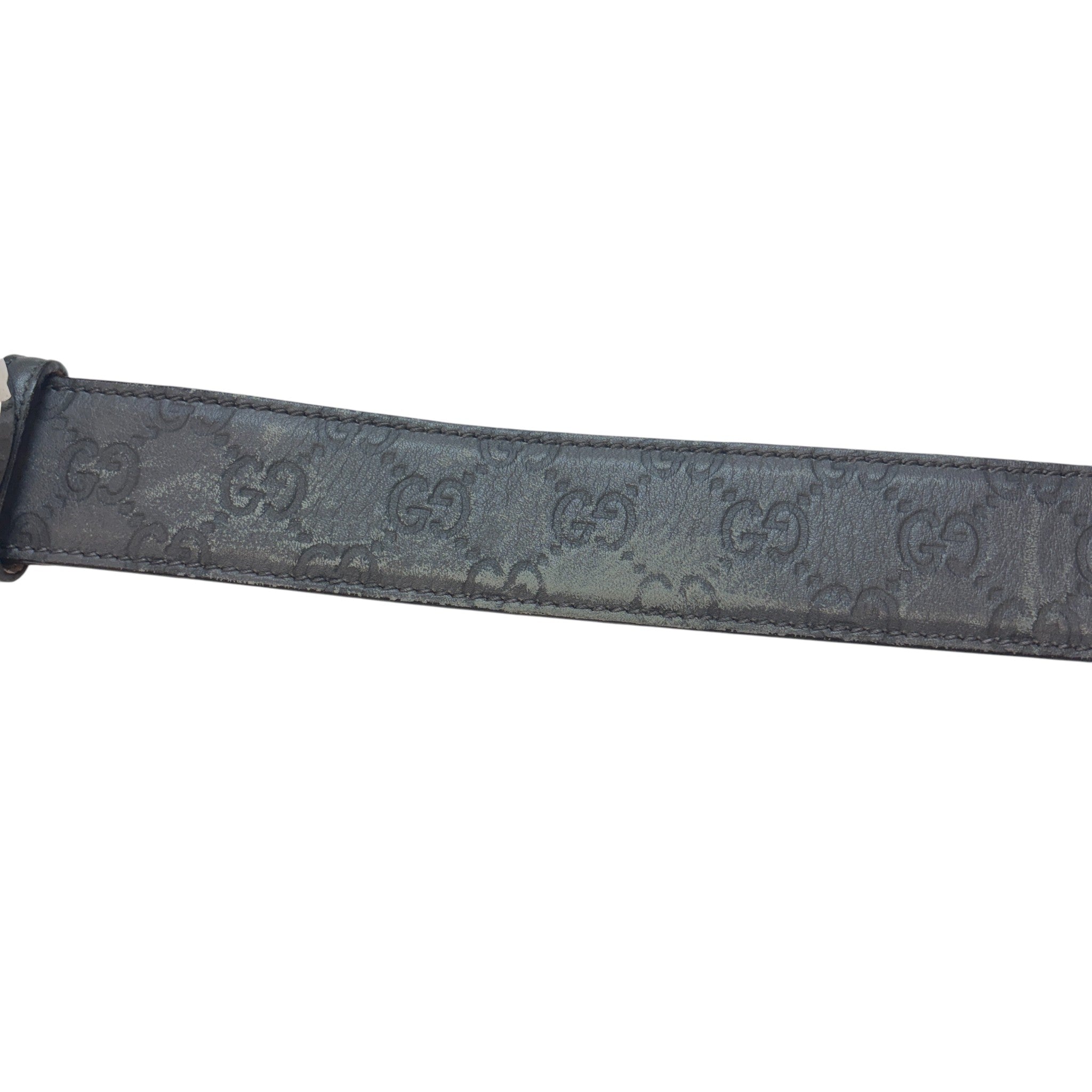 Men's Gg Supreme Belt Grey Size Waist 30"