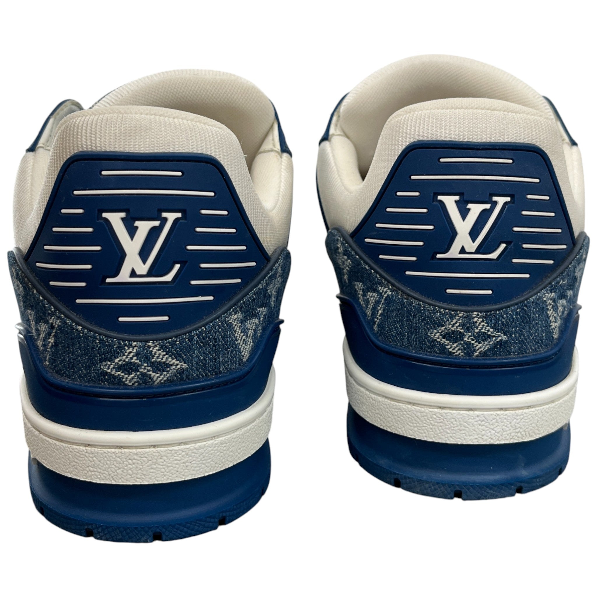 Men's Lv Denim Low Trainers Blue Size EU 42.5 / UK 8.5