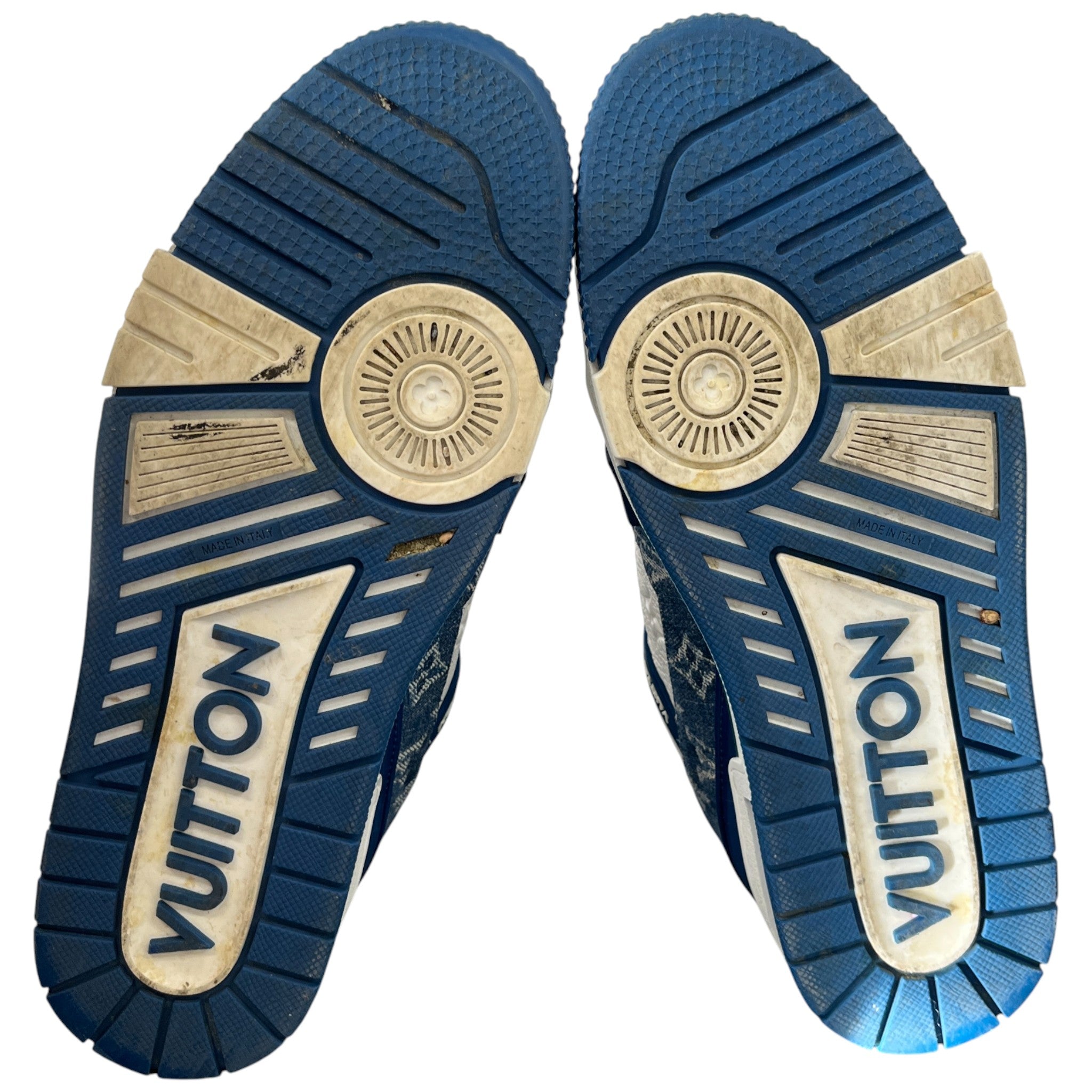 Men's Lv Denim Low Trainers Blue Size EU 42.5 / UK 8.5