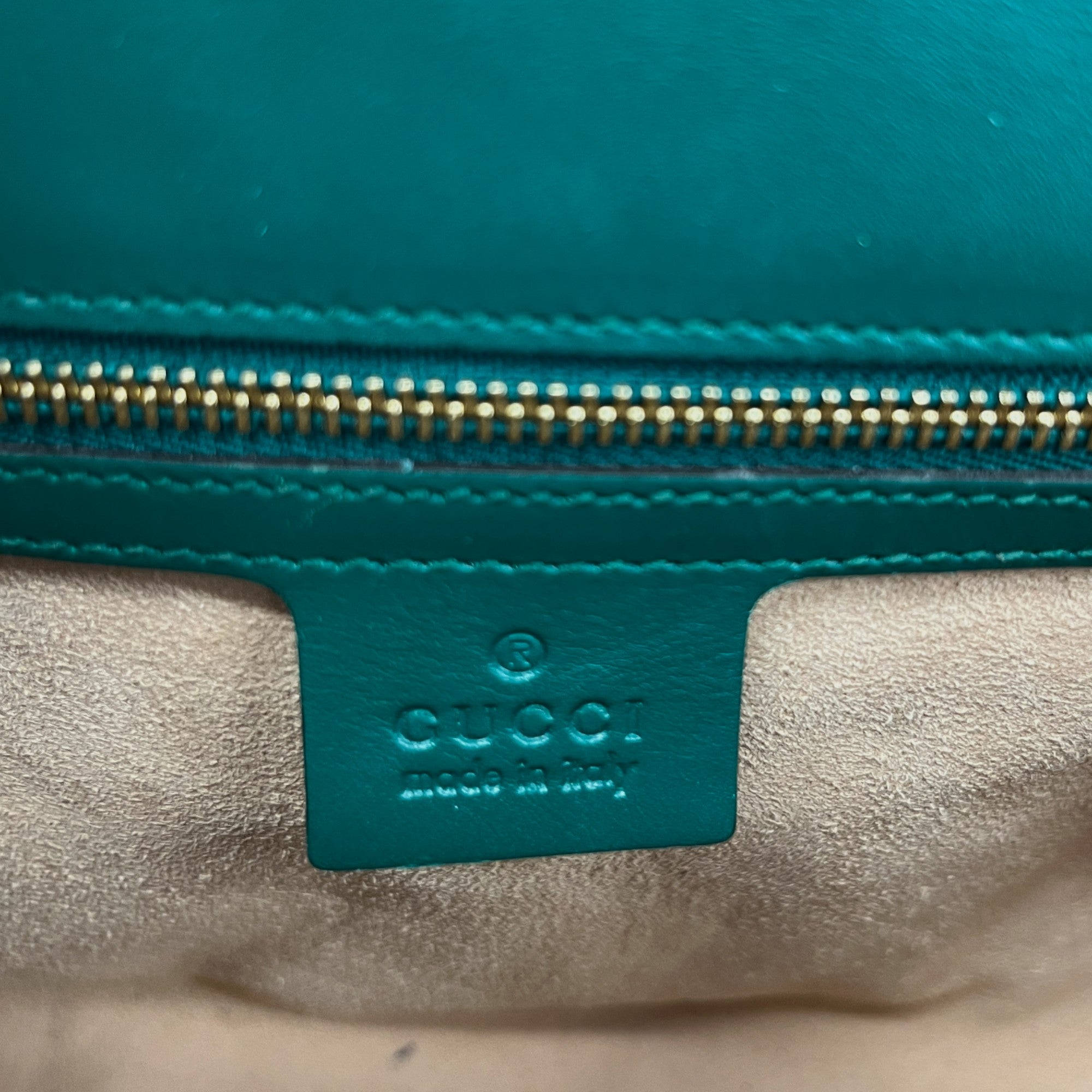 Women's Guccissima Large Padlock Handbag Green