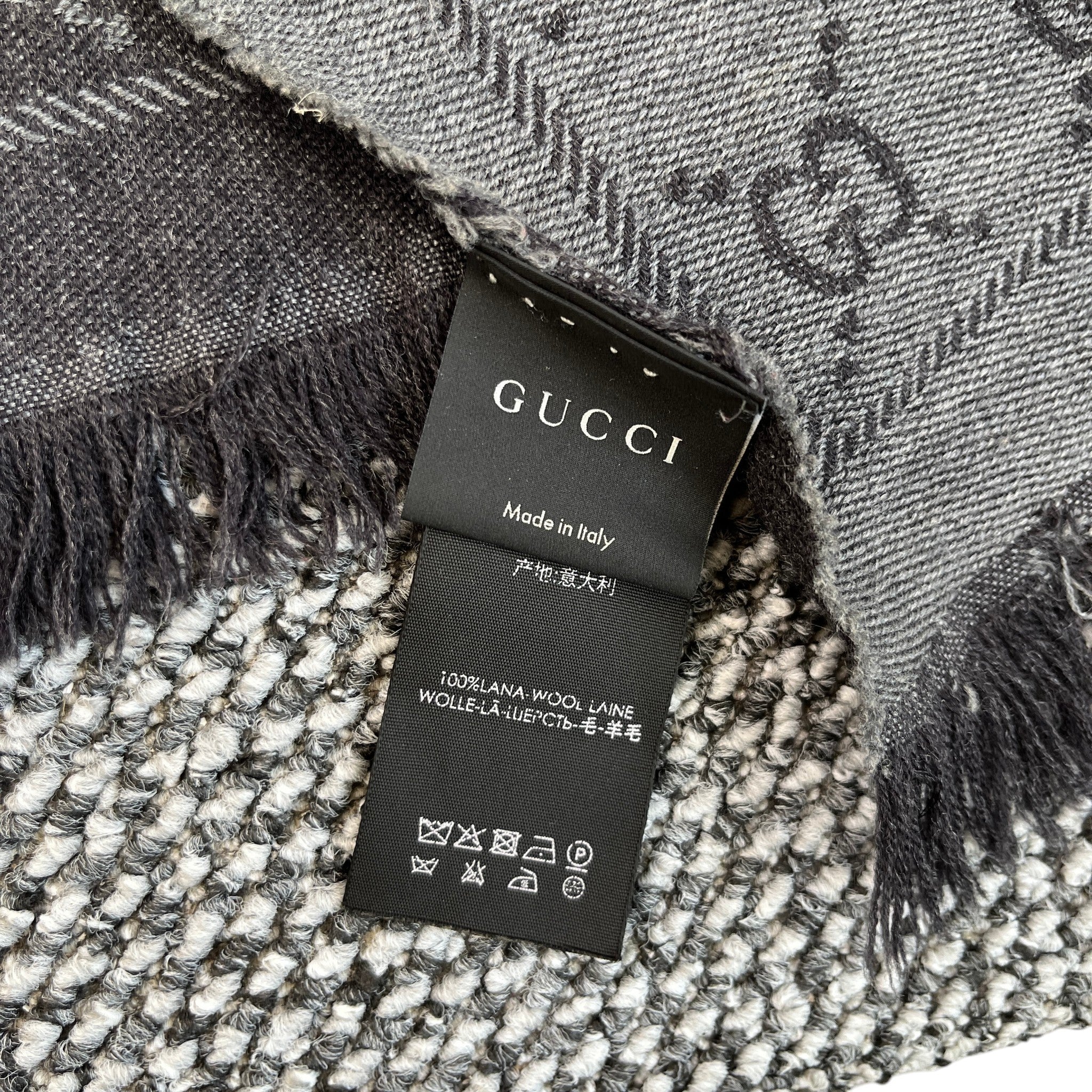 Men's Gg Supreme Scarf Grey
