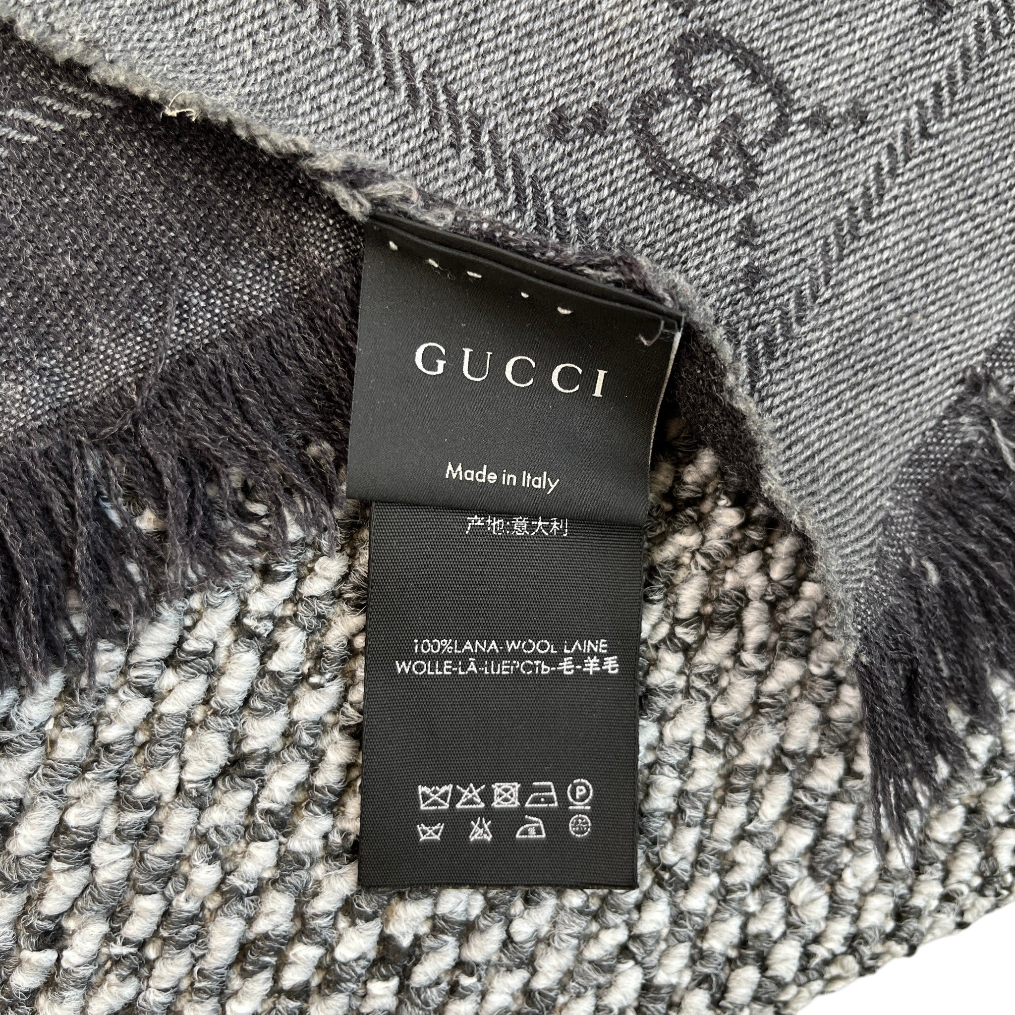 Men's Gg Supreme Scarf Grey