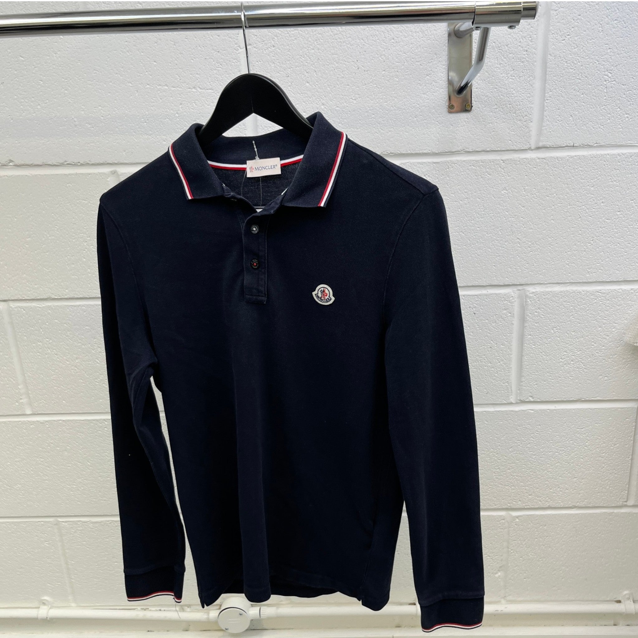 Men's Maglia Polo Shirt Navy Size S