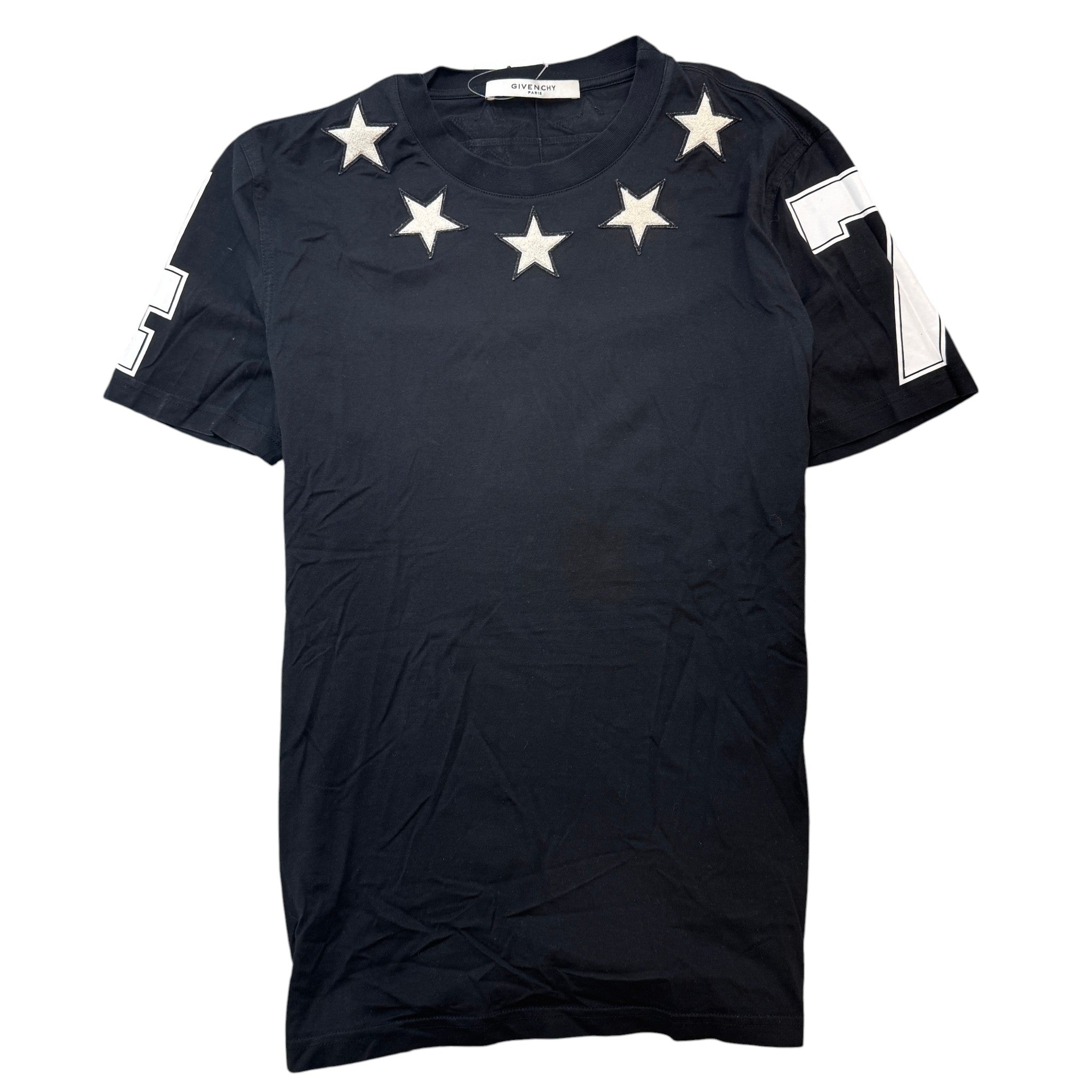 Men's Star Patch T-Shirt Black Size M