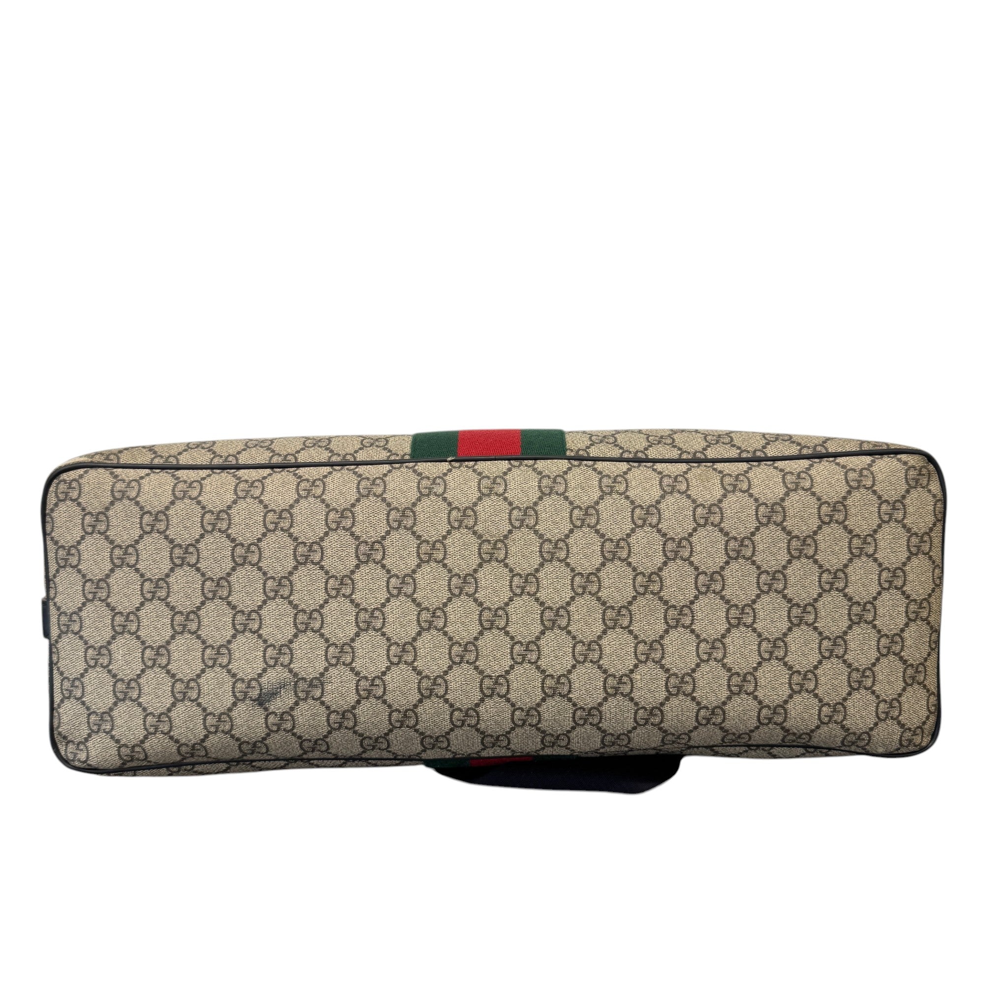 Women's Gg Supreme Web Stripe Tote Bag Beige