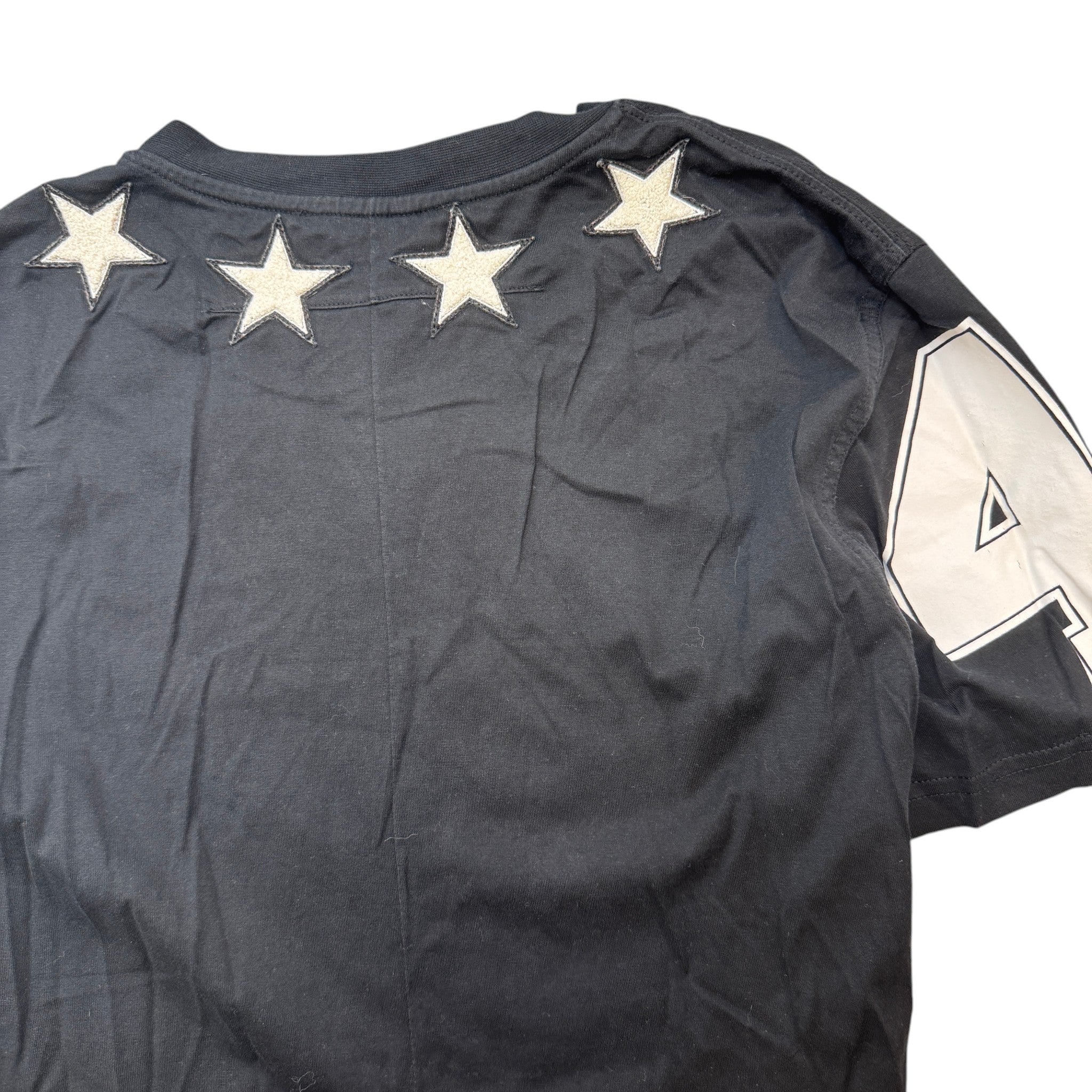 Men's Star Patch T-Shirt Black Size M