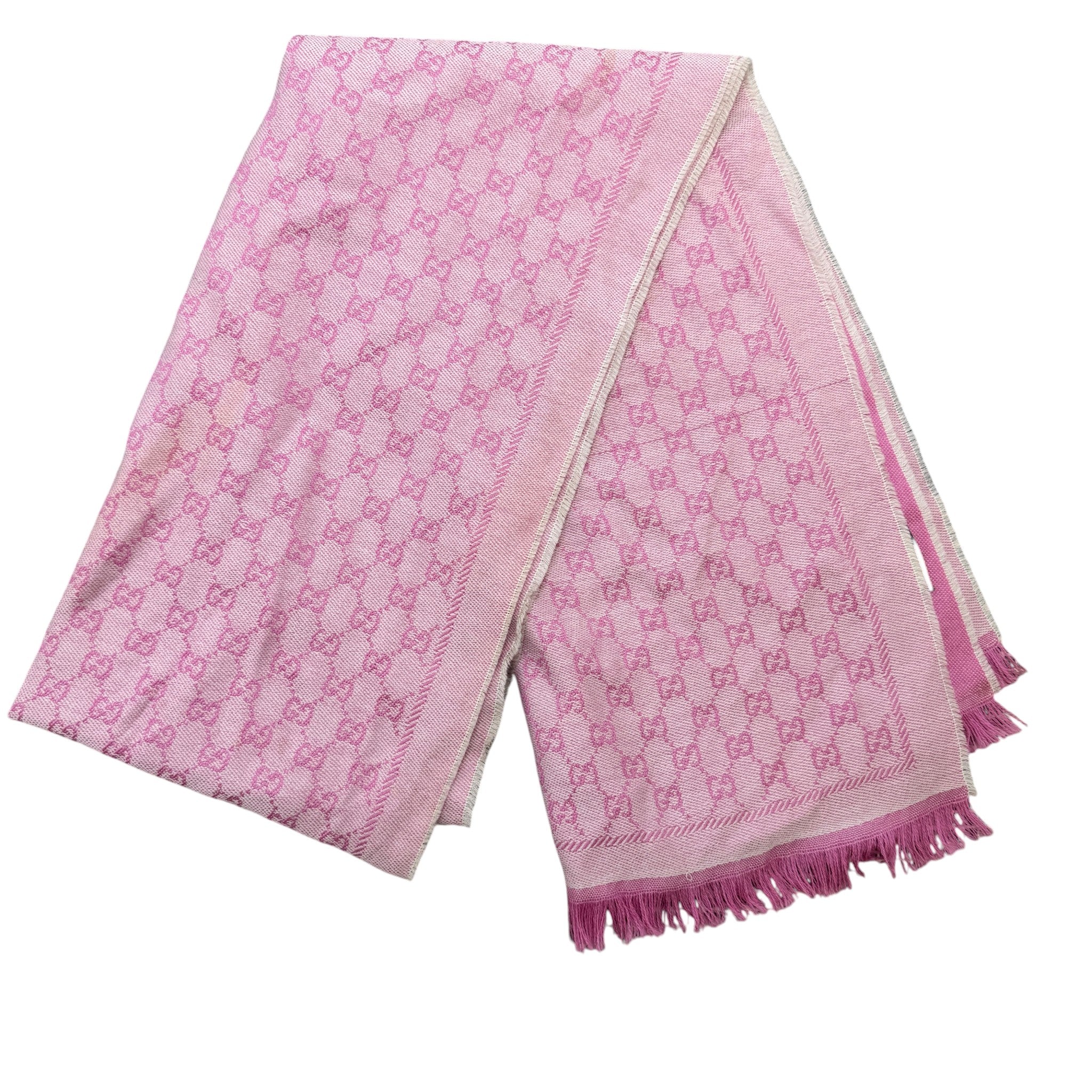 Women's Gg Jaquard Scarf Pink