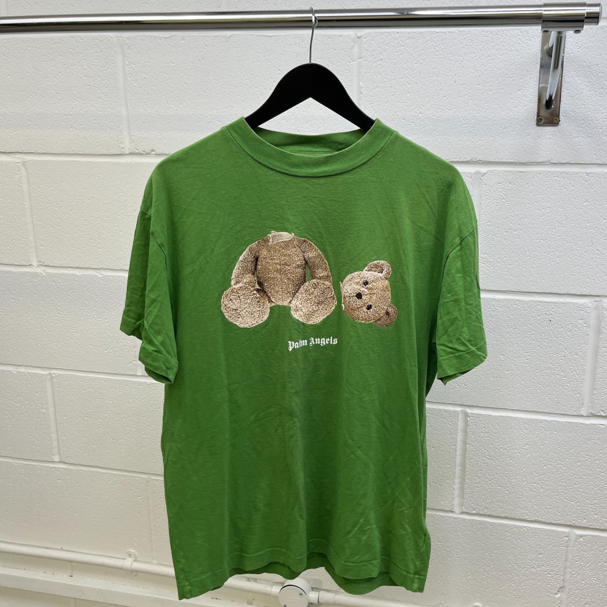 Men's Kill The Bear T-Shirt Green Size L