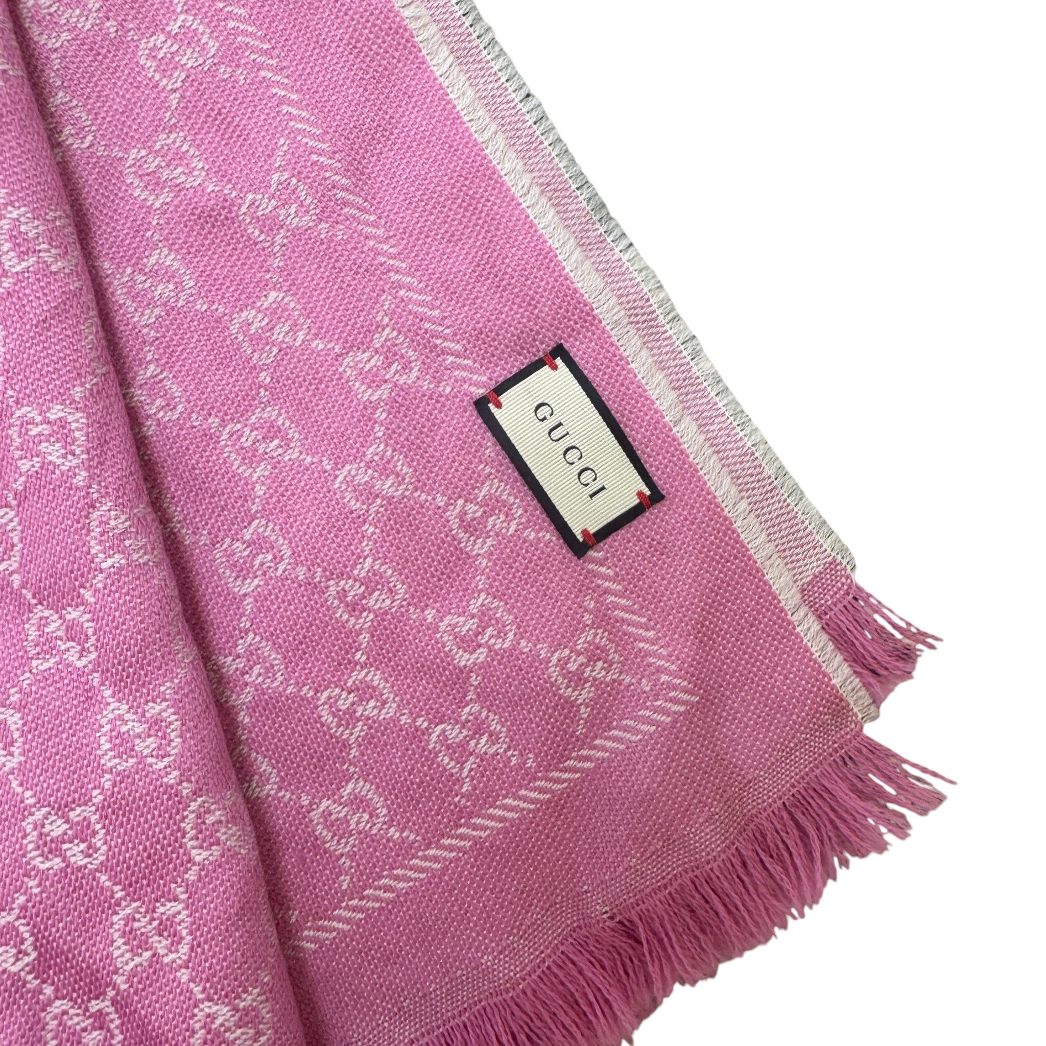 Women's Gg Jaquard Scarf Pink