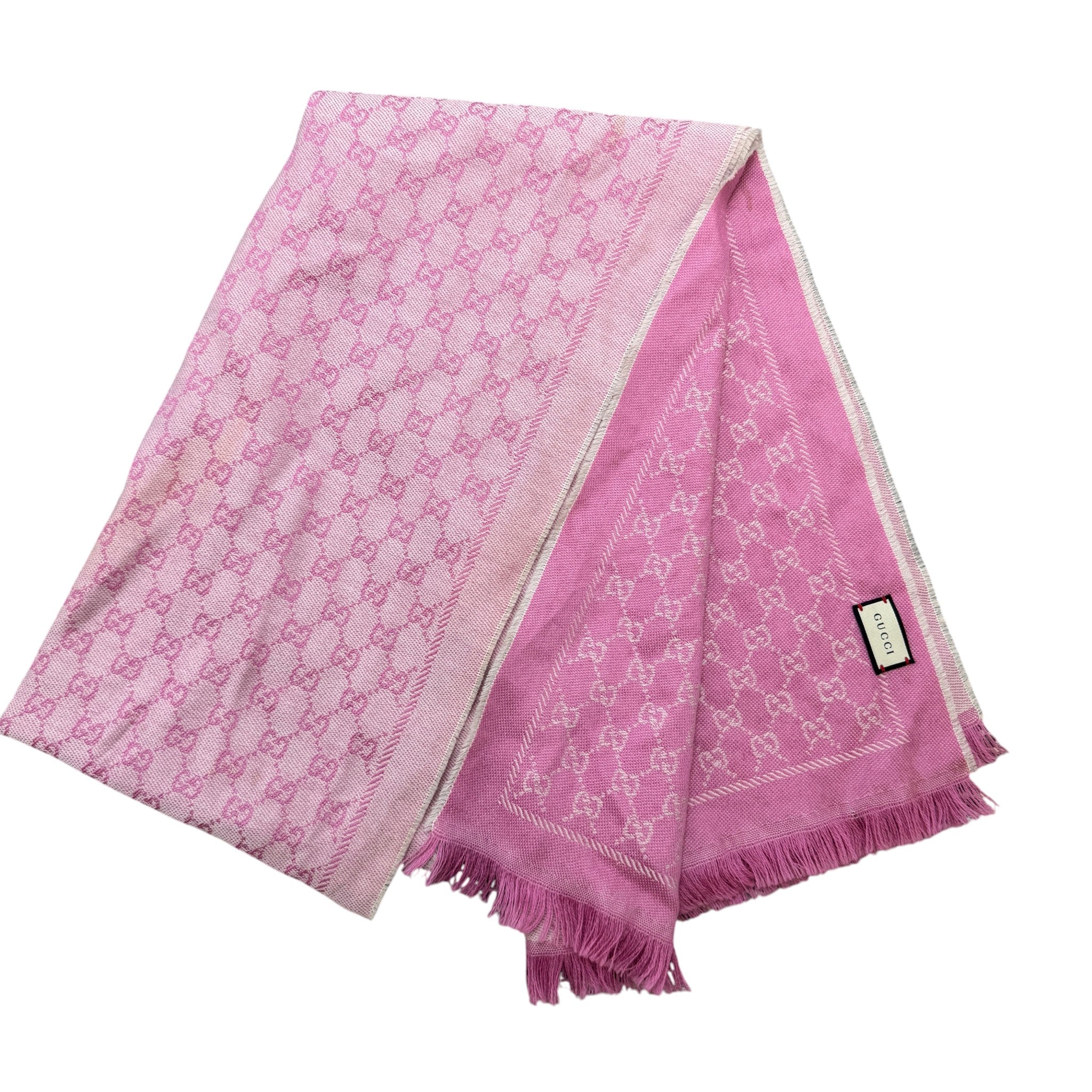 Women's Gg Jaquard Scarf Pink