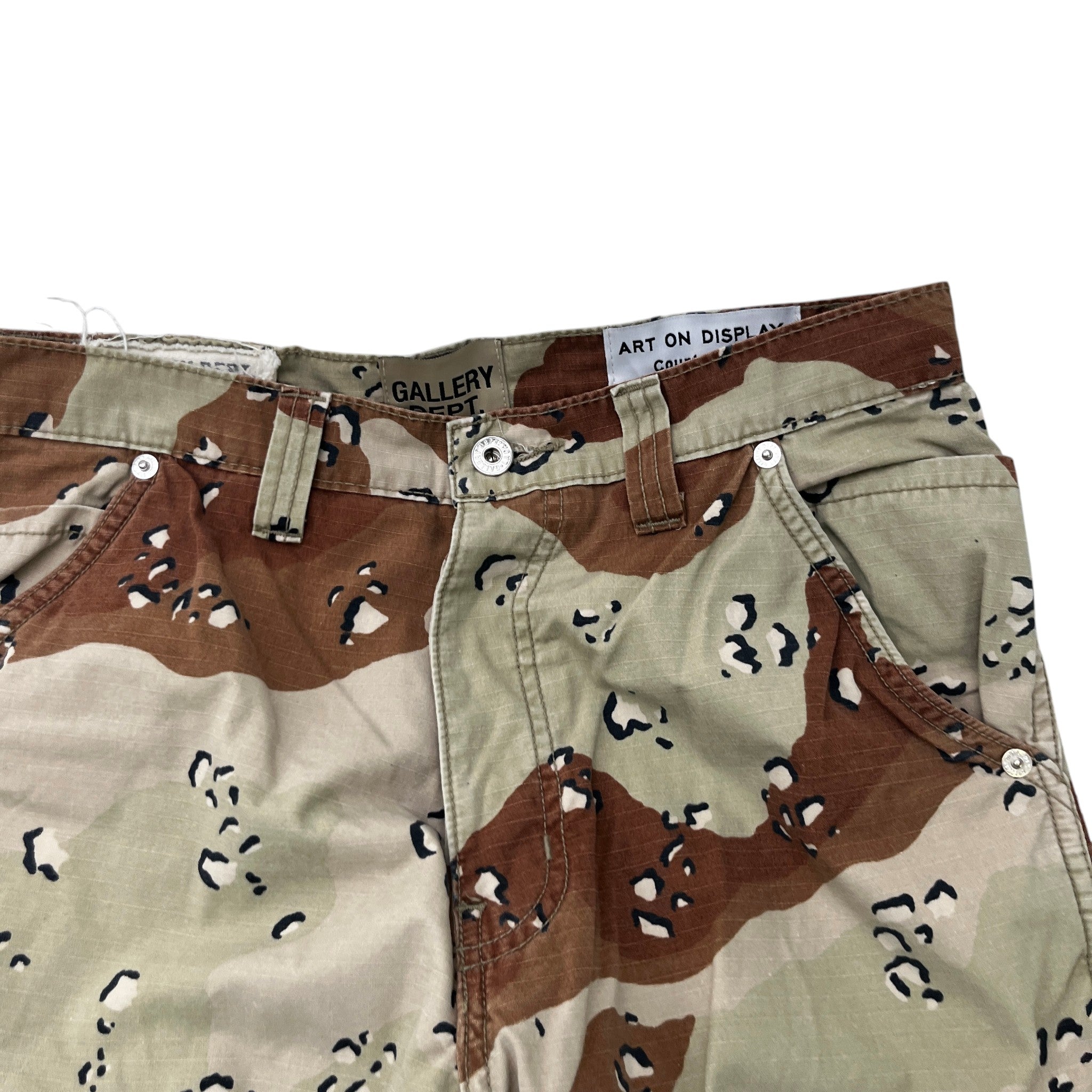 Men's Carpenter Flare Trousers Brown Size Waist 30"