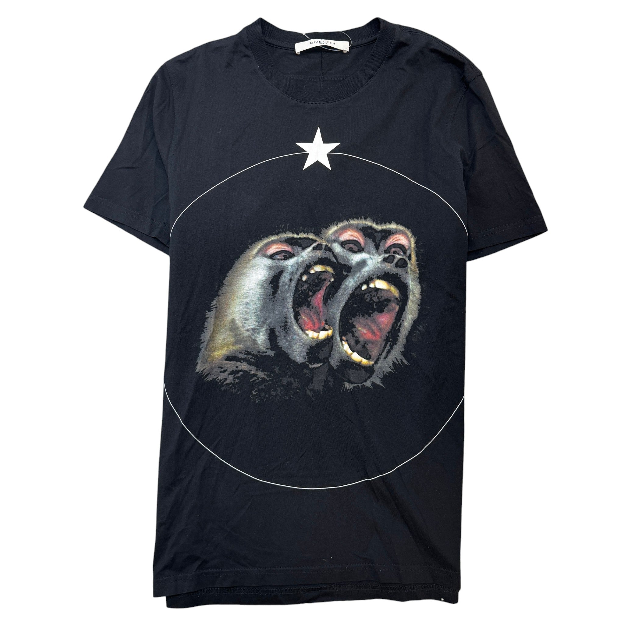 Men's Monkey Brothers Print T-Shirt Black Size M