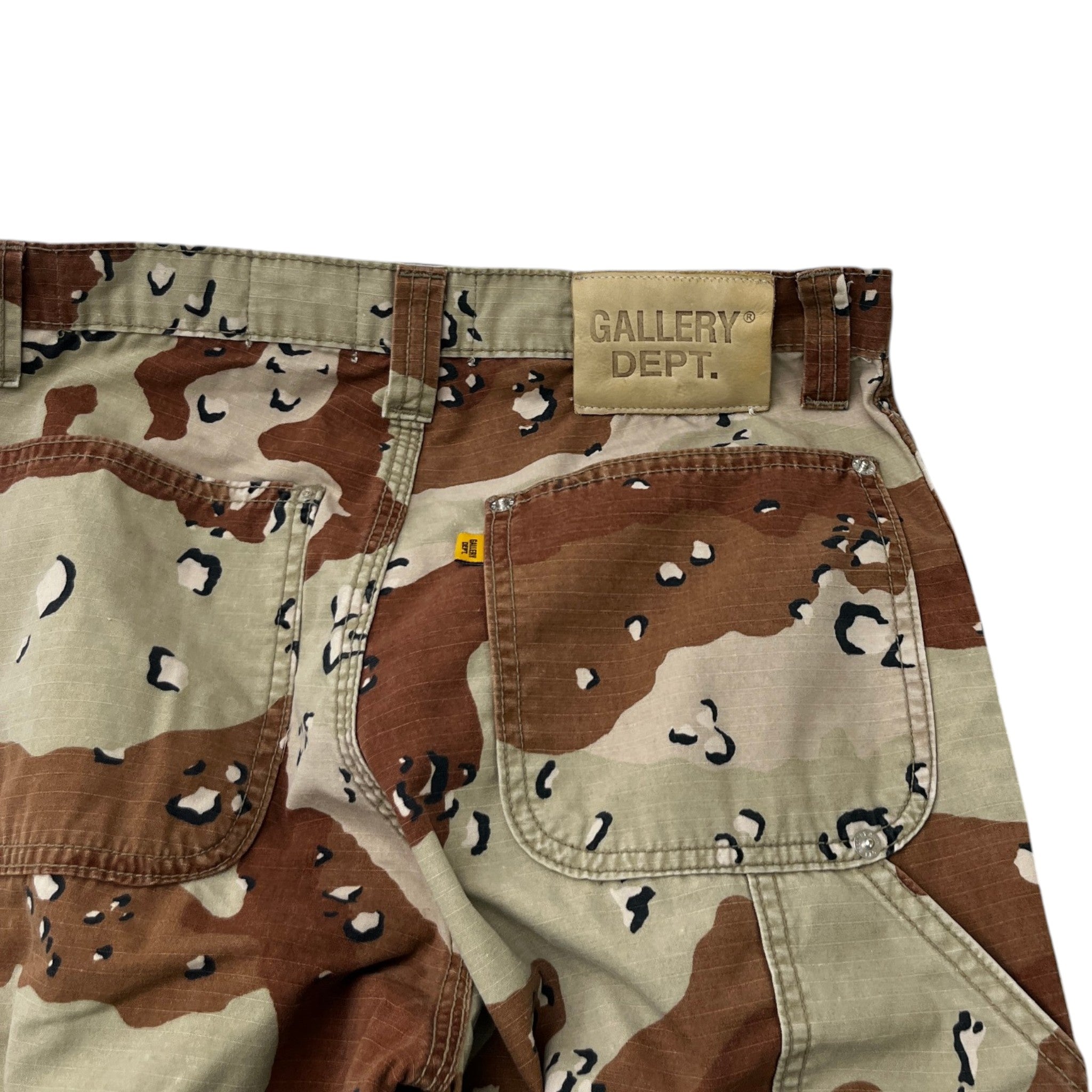 Men's Carpenter Flare Trousers Brown Size Waist 30"