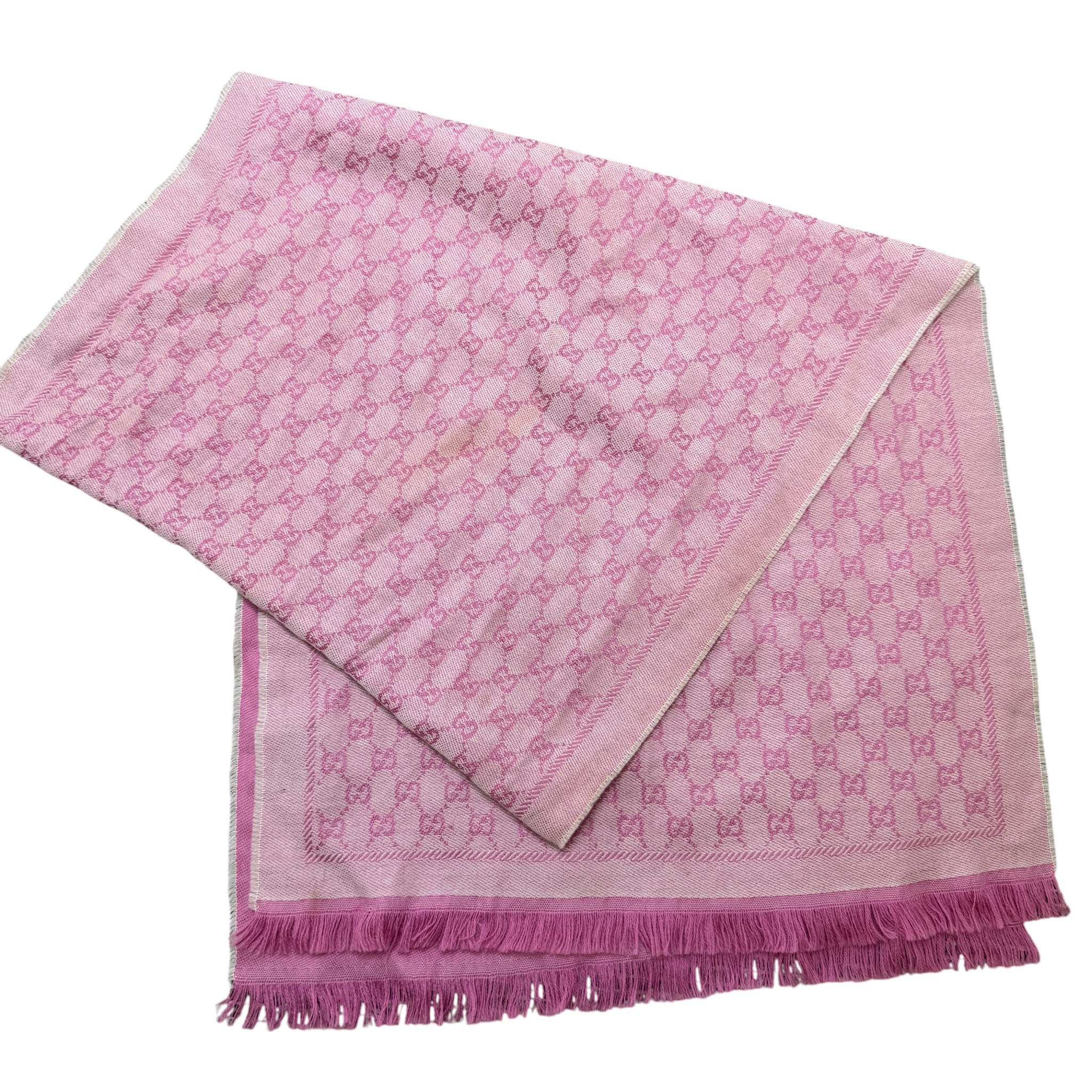 Women's Gg Jaquard Scarf Pink