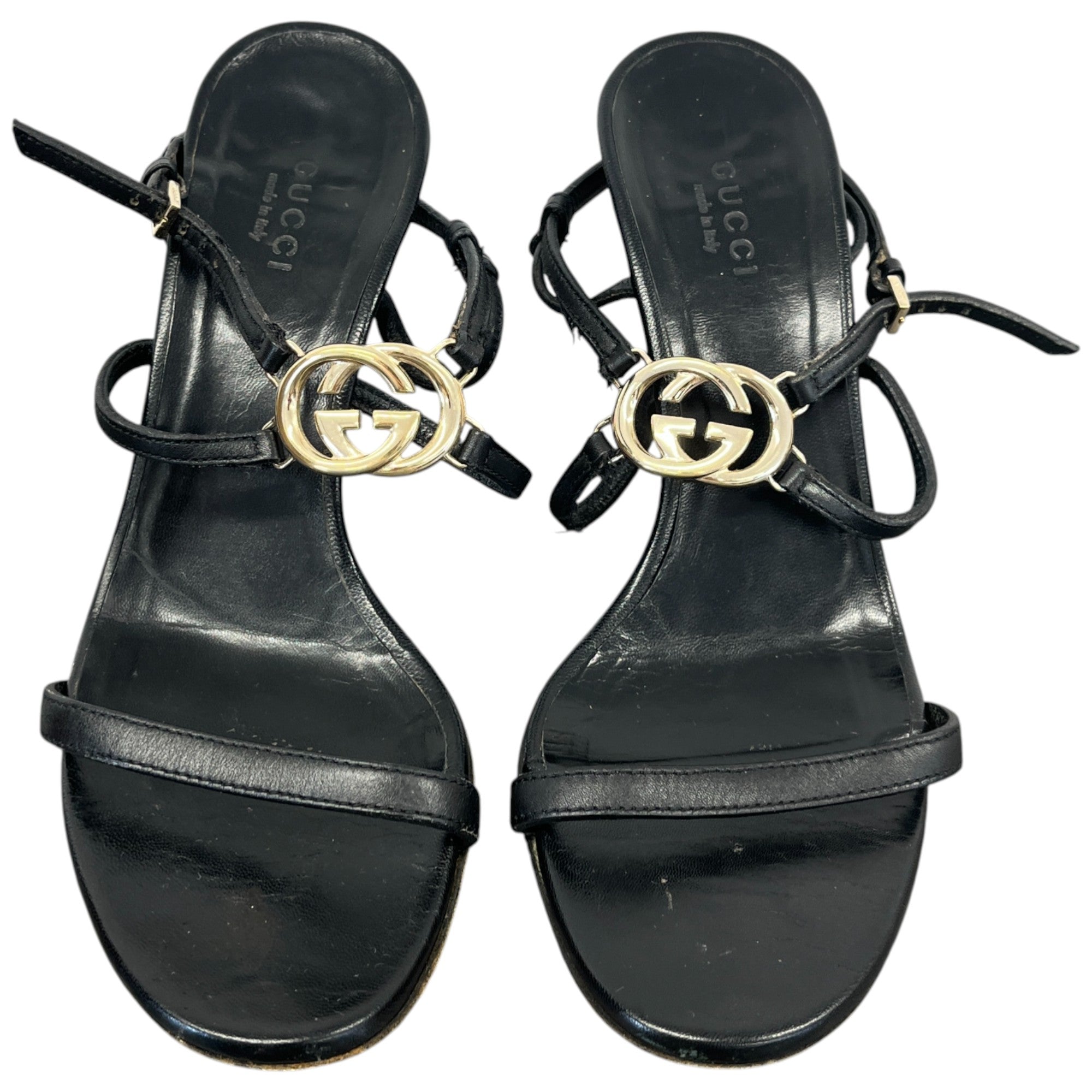 Women's Gg Ankle Strap Heels Black Size EU 36 / UK 3