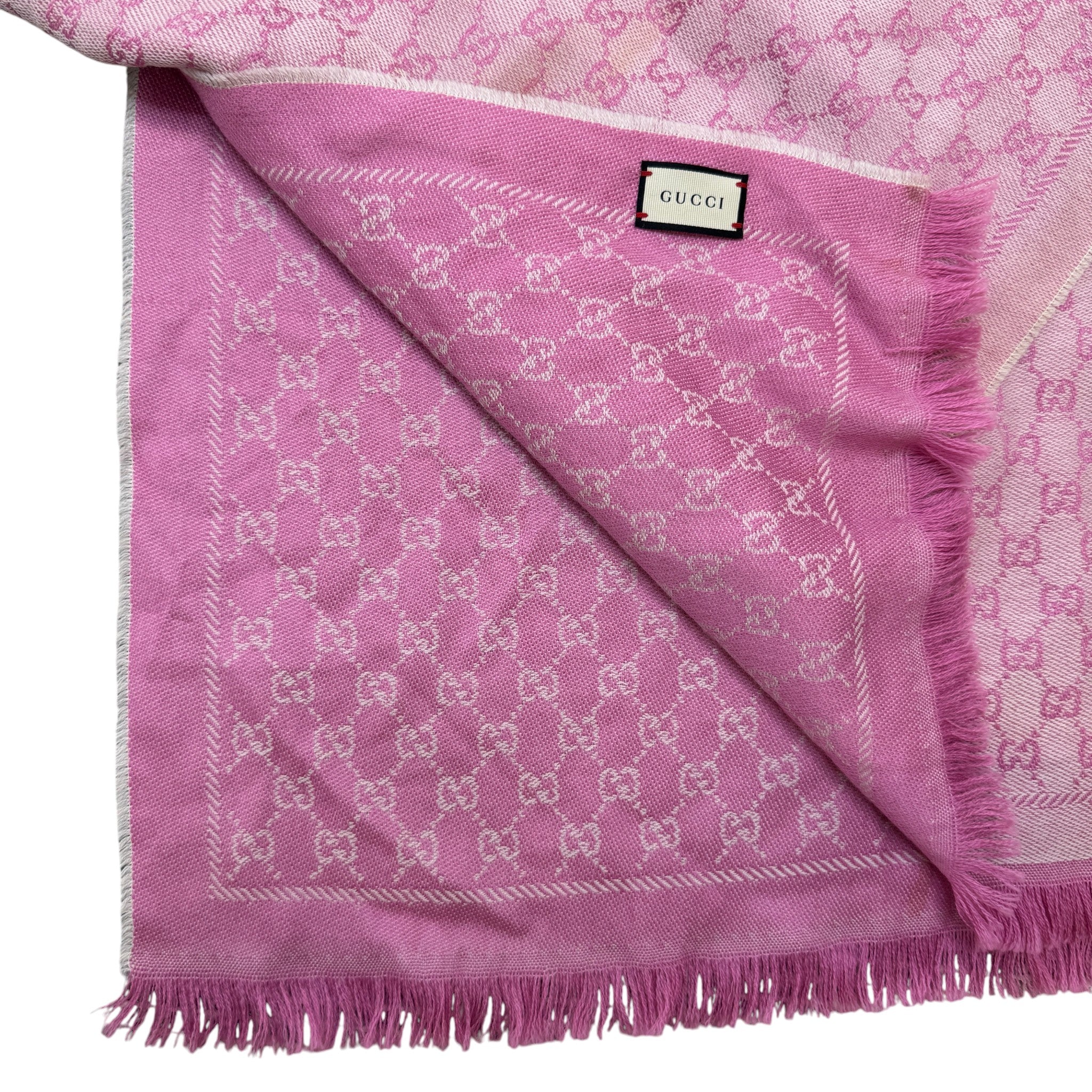 Women's Gg Jaquard Scarf Pink