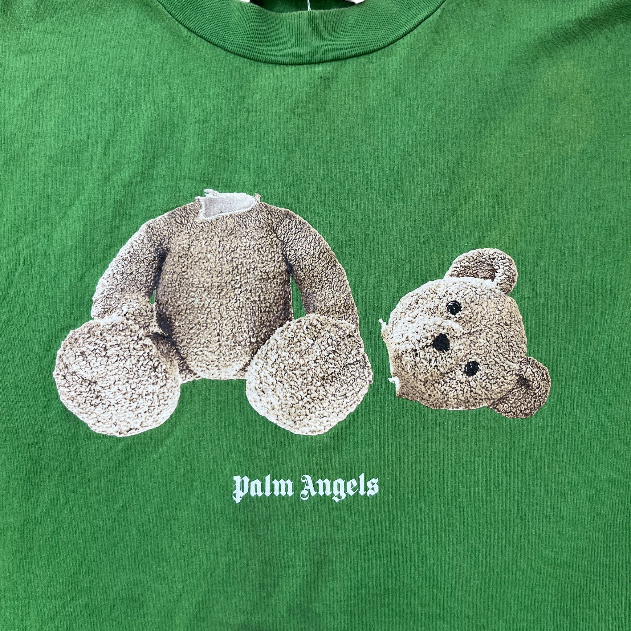 Men's Kill The Bear T-Shirt Green Size L