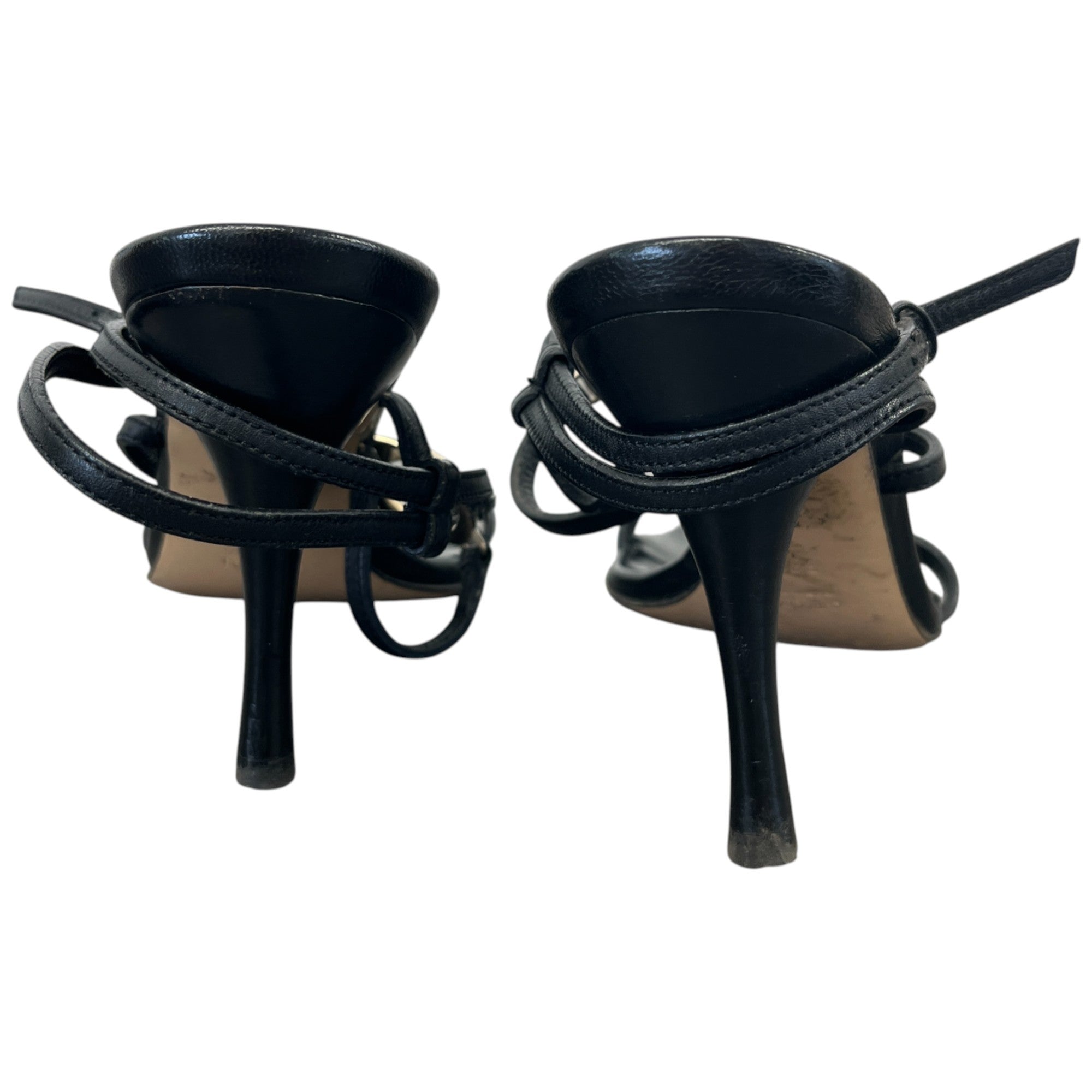 Women's Gg Ankle Strap Heels Black Size EU 36 / UK 3