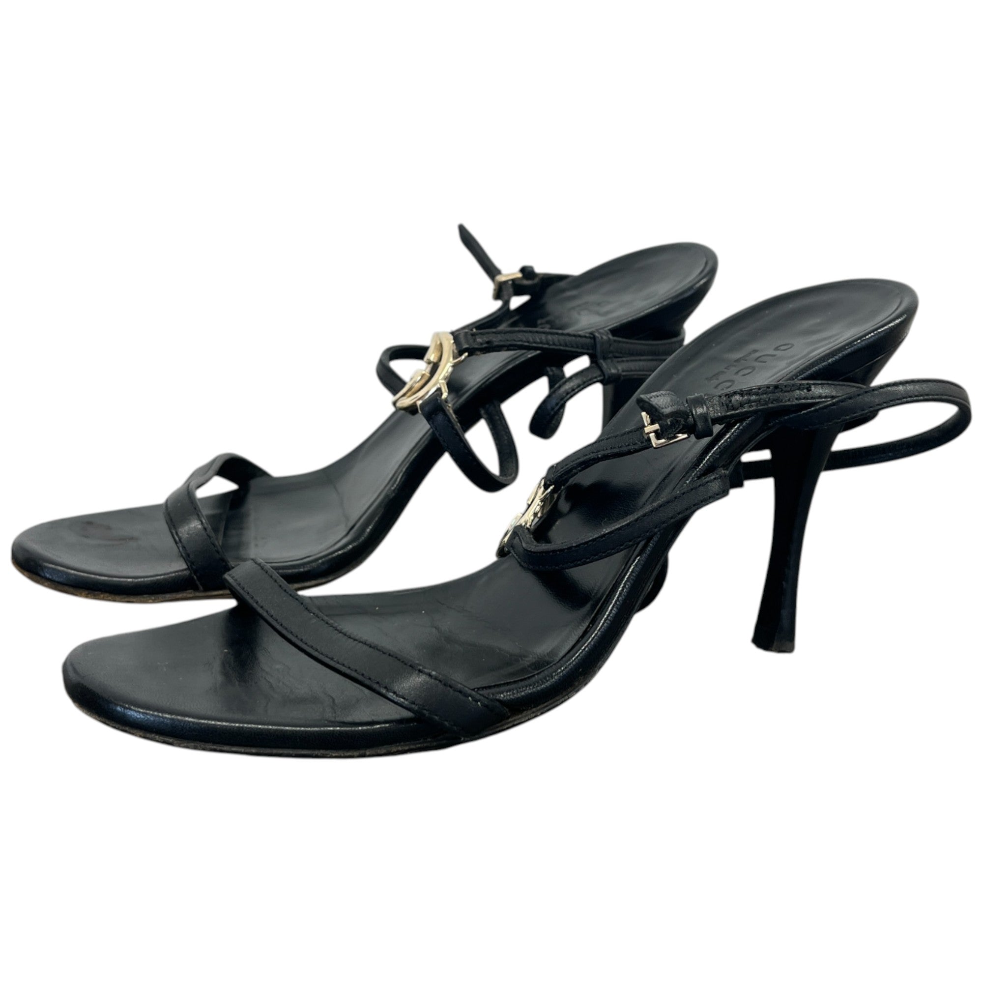 Women's Gg Ankle Strap Heels Black Size EU 36 / UK 3