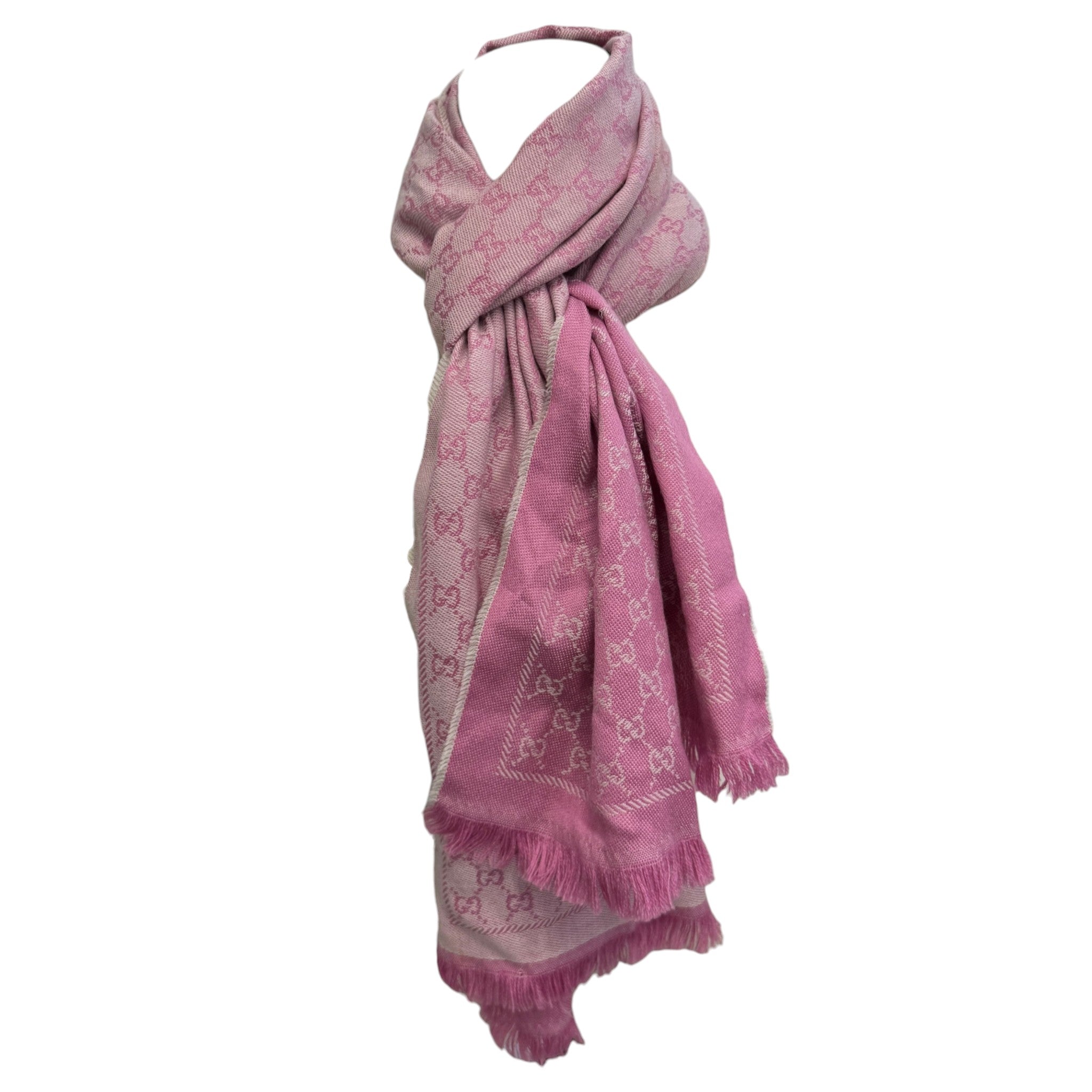 Women's Gg Jaquard Scarf Pink