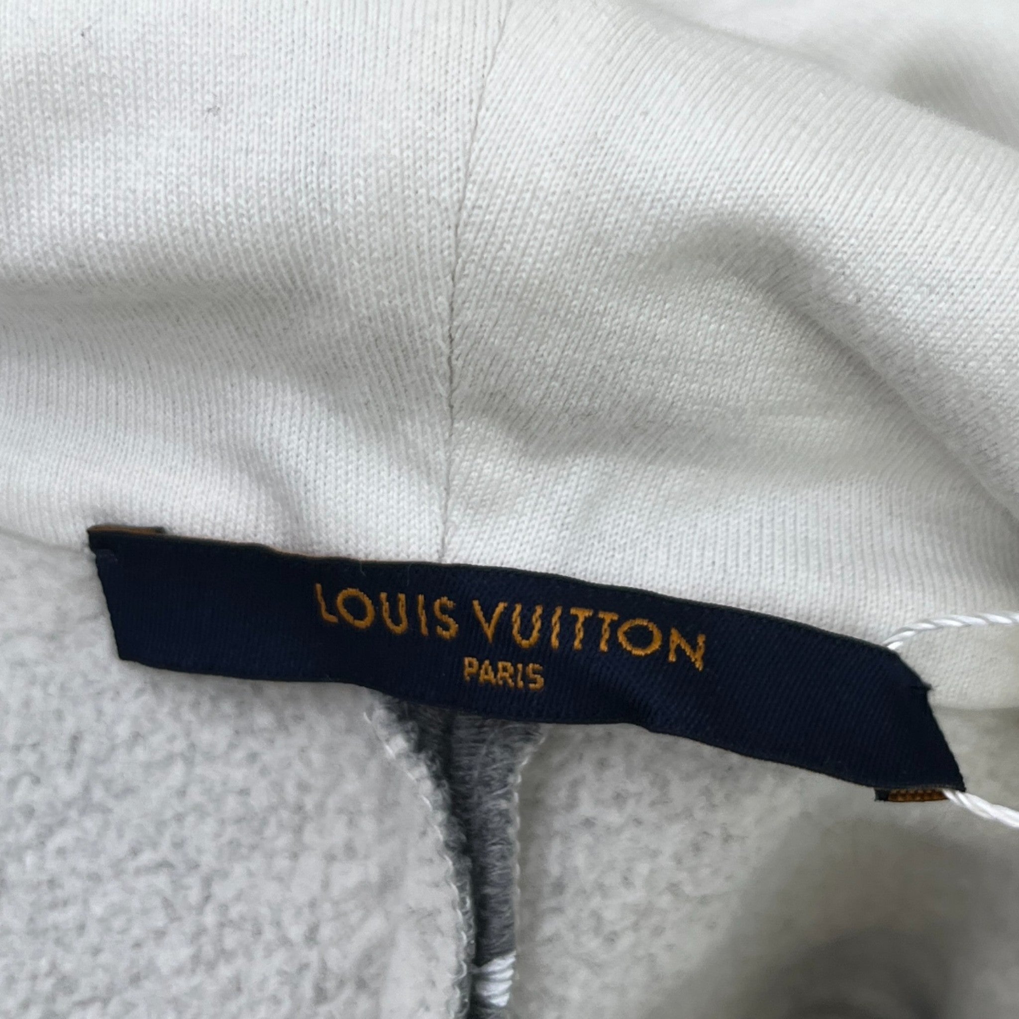 Men's Circle Monogram Hoodie White Size M