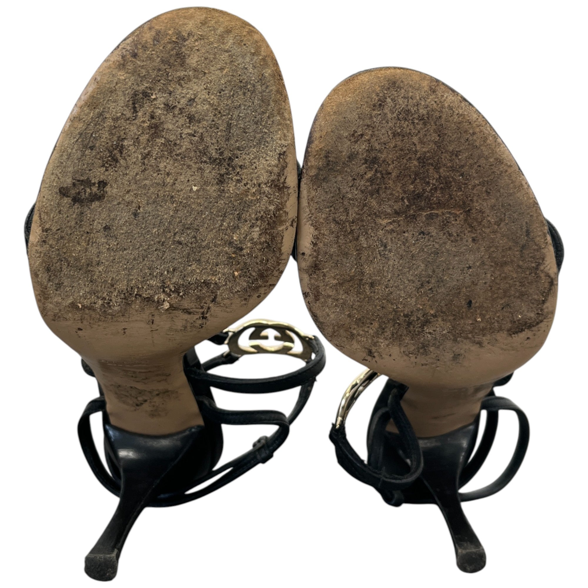 Women's Gg Ankle Strap Heels Black Size EU 36 / UK 3