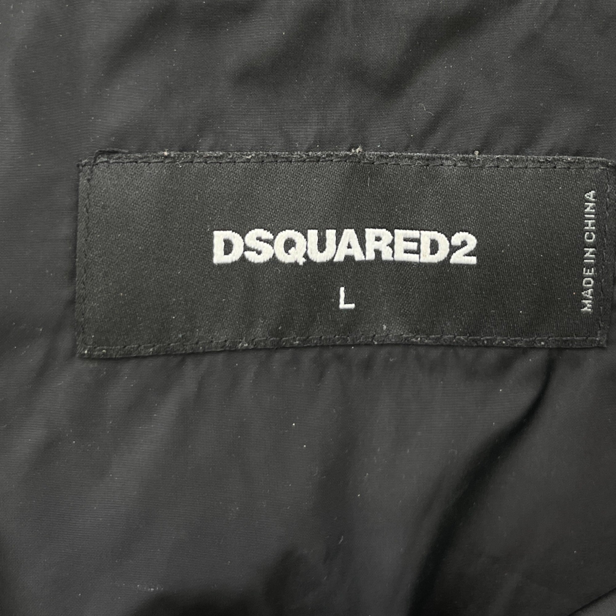 Men's Logo Print Windbreaker Black Size L