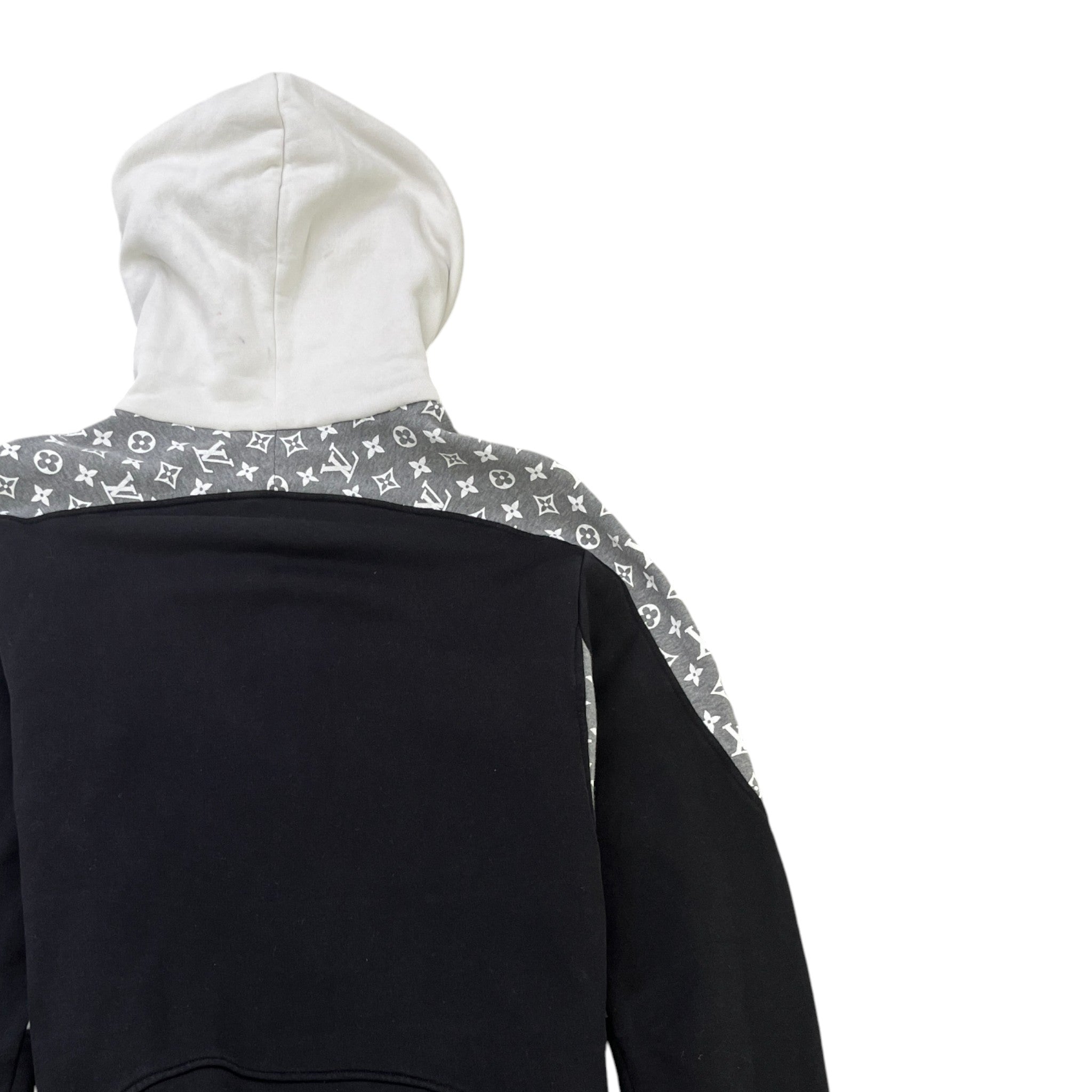 Men's Circle Monogram Hoodie White Size M