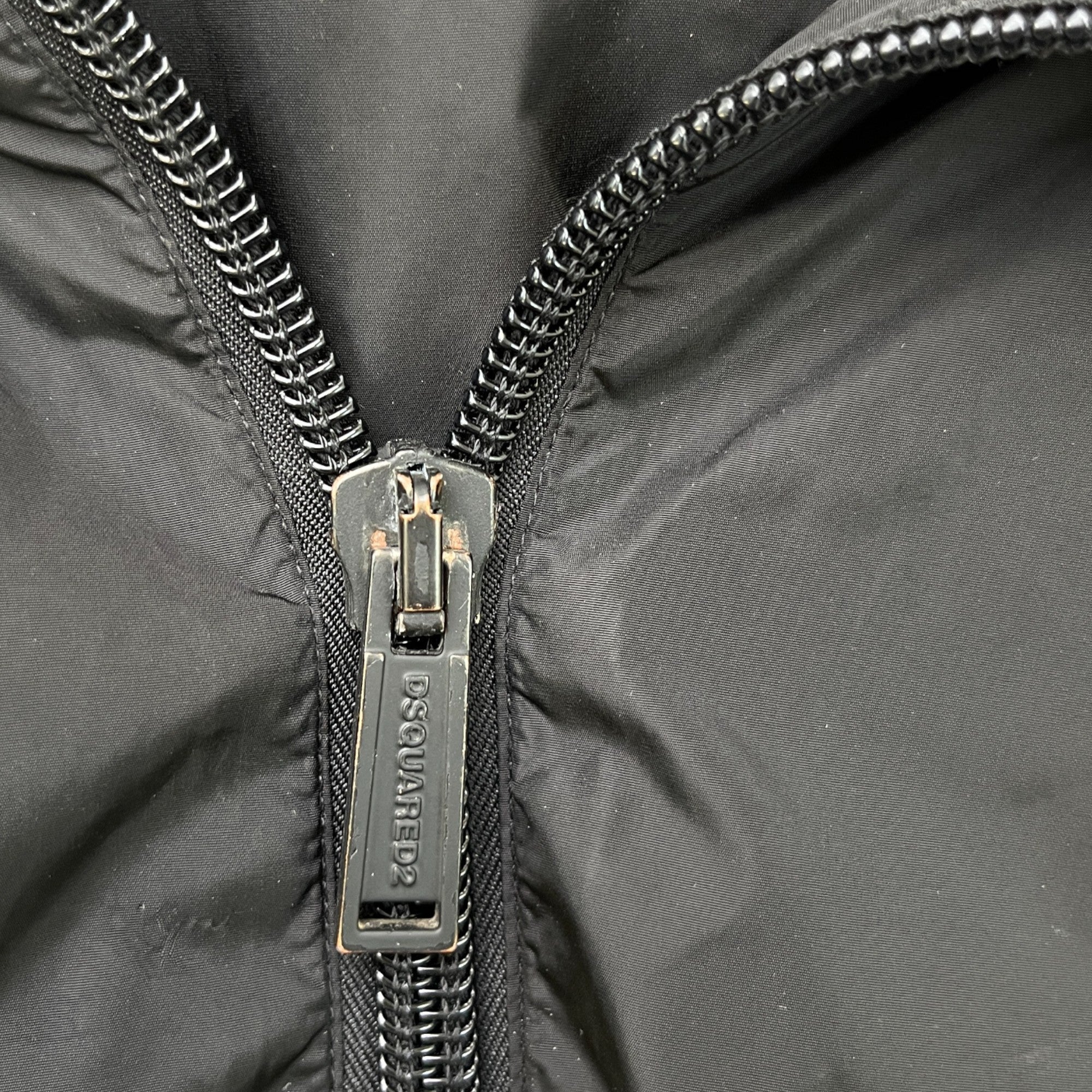 Men's Logo Print Windbreaker Black Size L