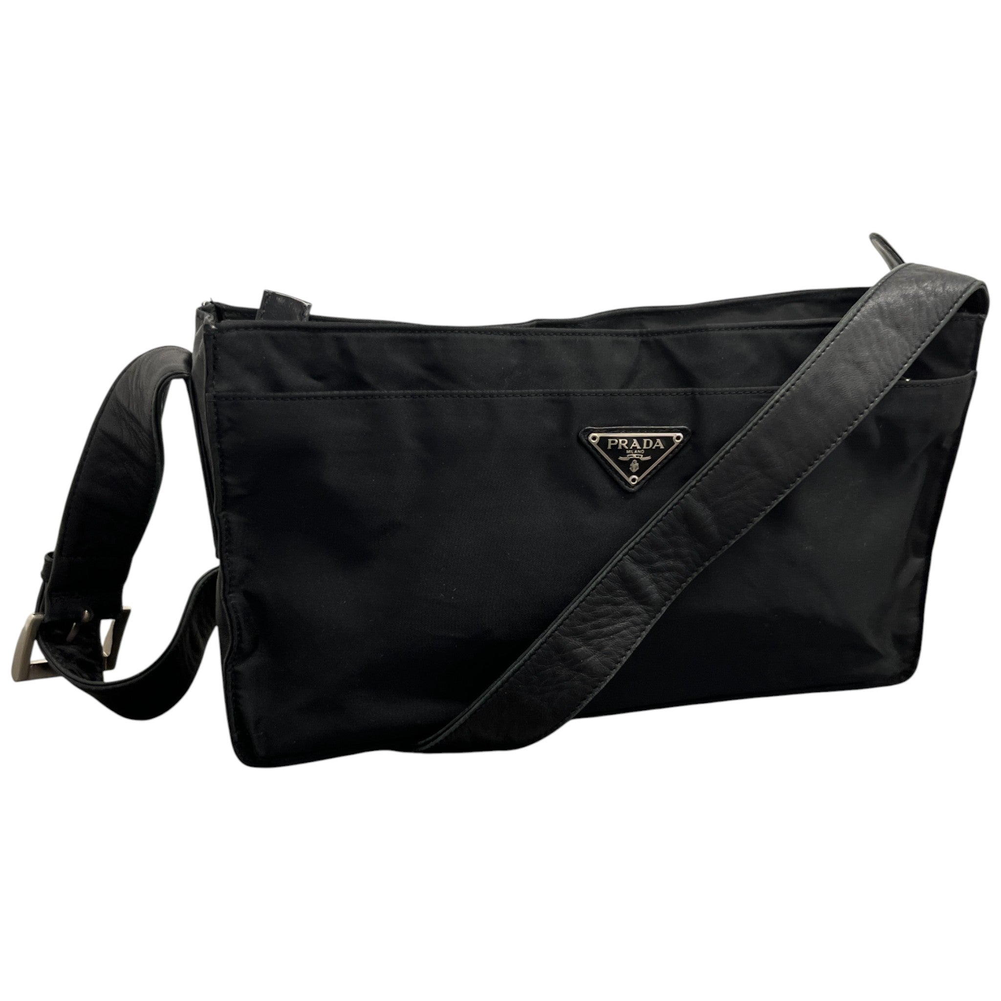 Women's Plaque Logo Bag Black