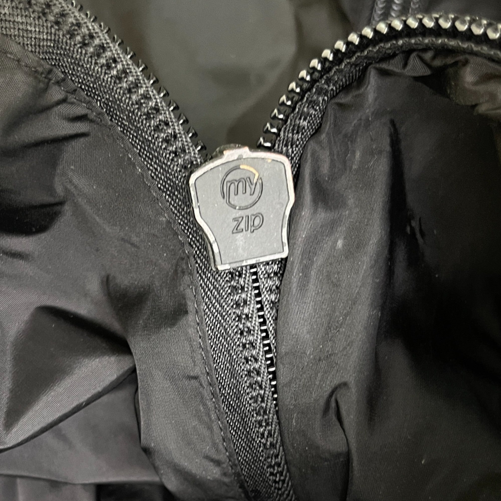 Men's Logo Print Windbreaker Black Size L