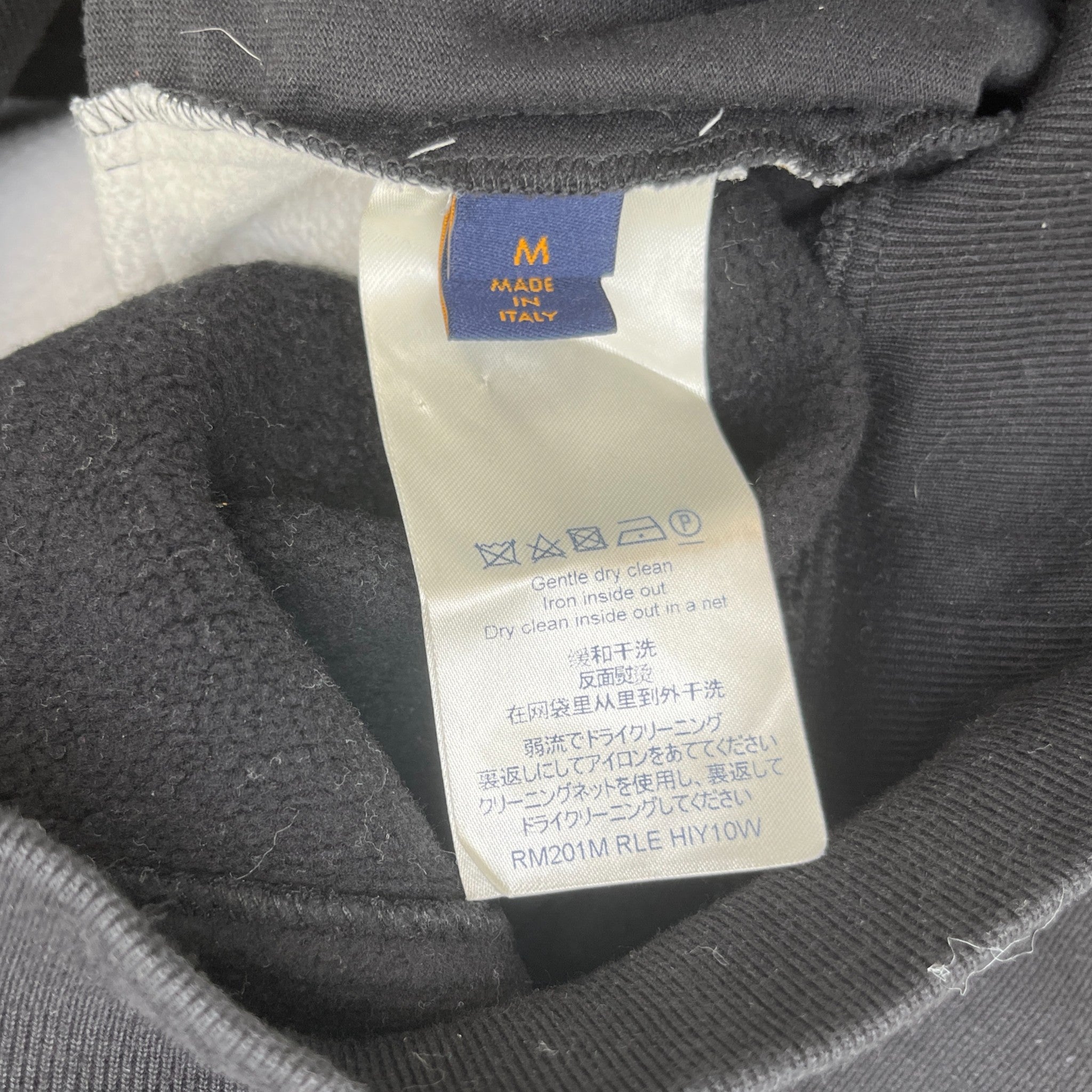 Men's Circle Monogram Hoodie White Size M