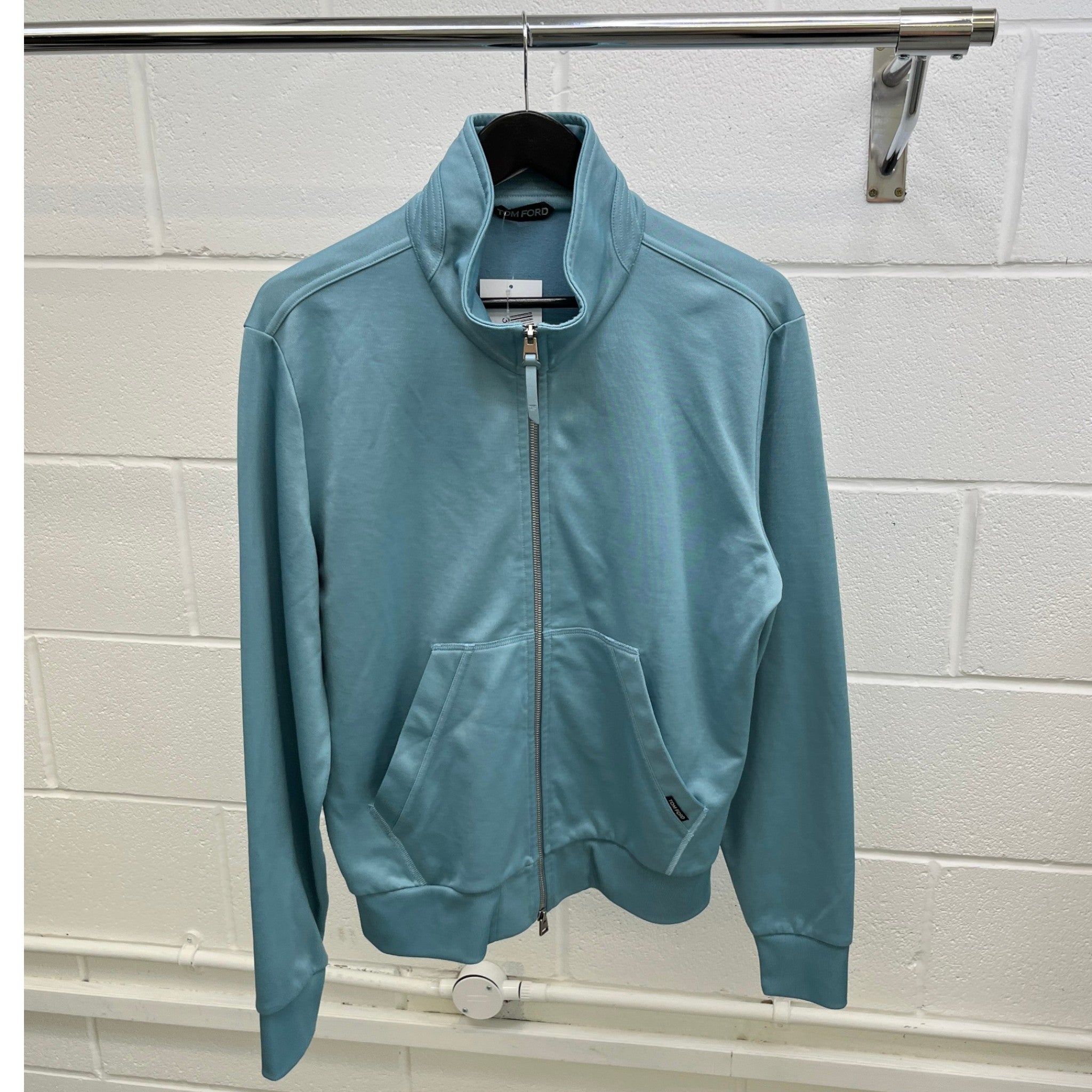 Men's Technical Jersey Track Jacket Blue Size IT 52 / UK XL