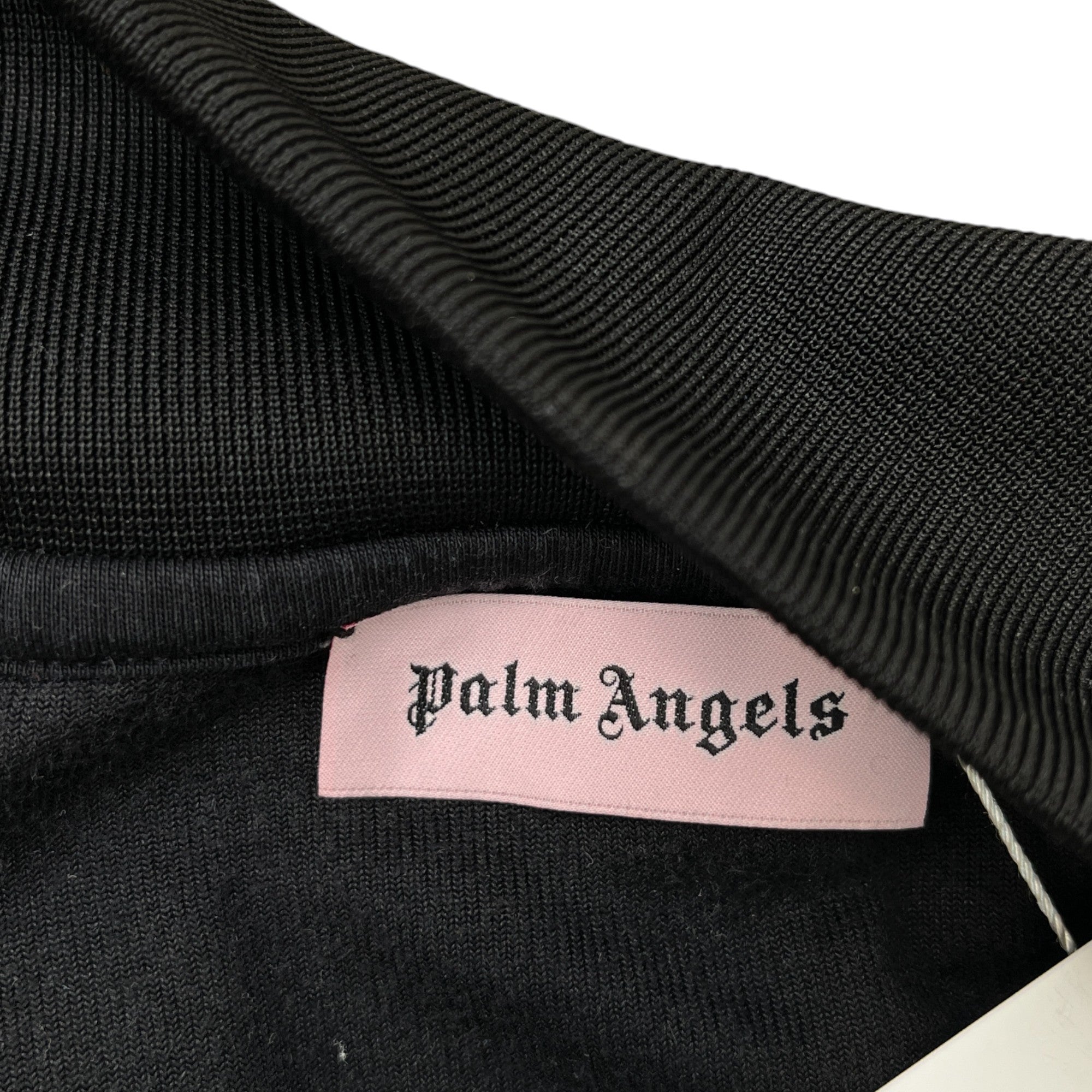 Men's Logo Print Track Jacket Black Size M
