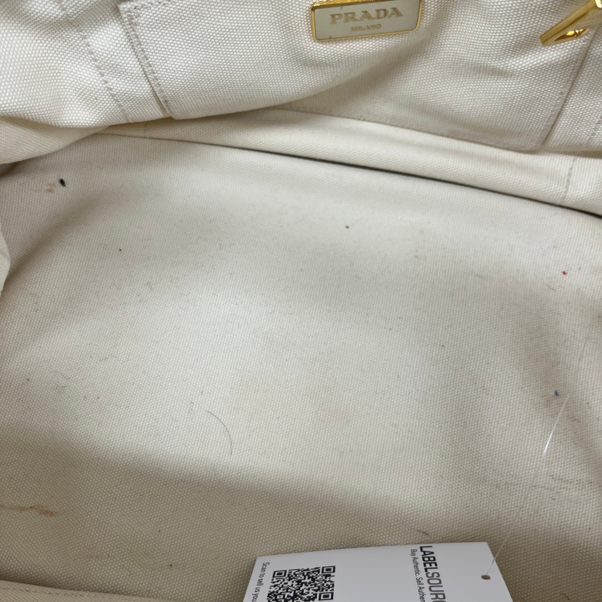 Women's Canvas Tote Handbag Cream