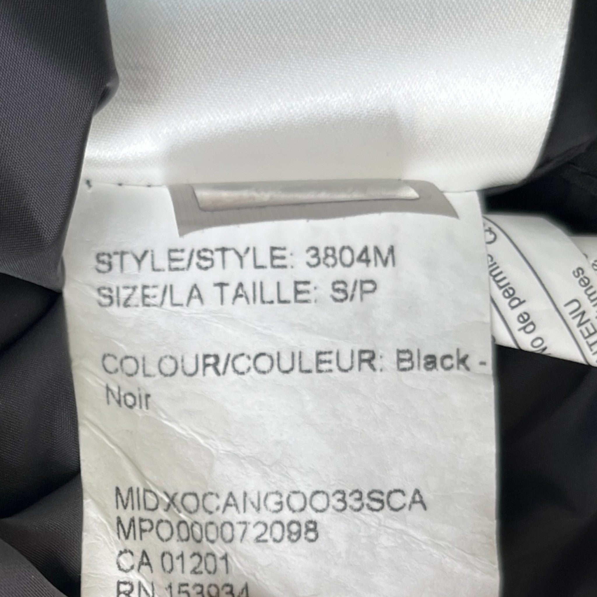 Men's Macmillan Down Jacket Black Size S