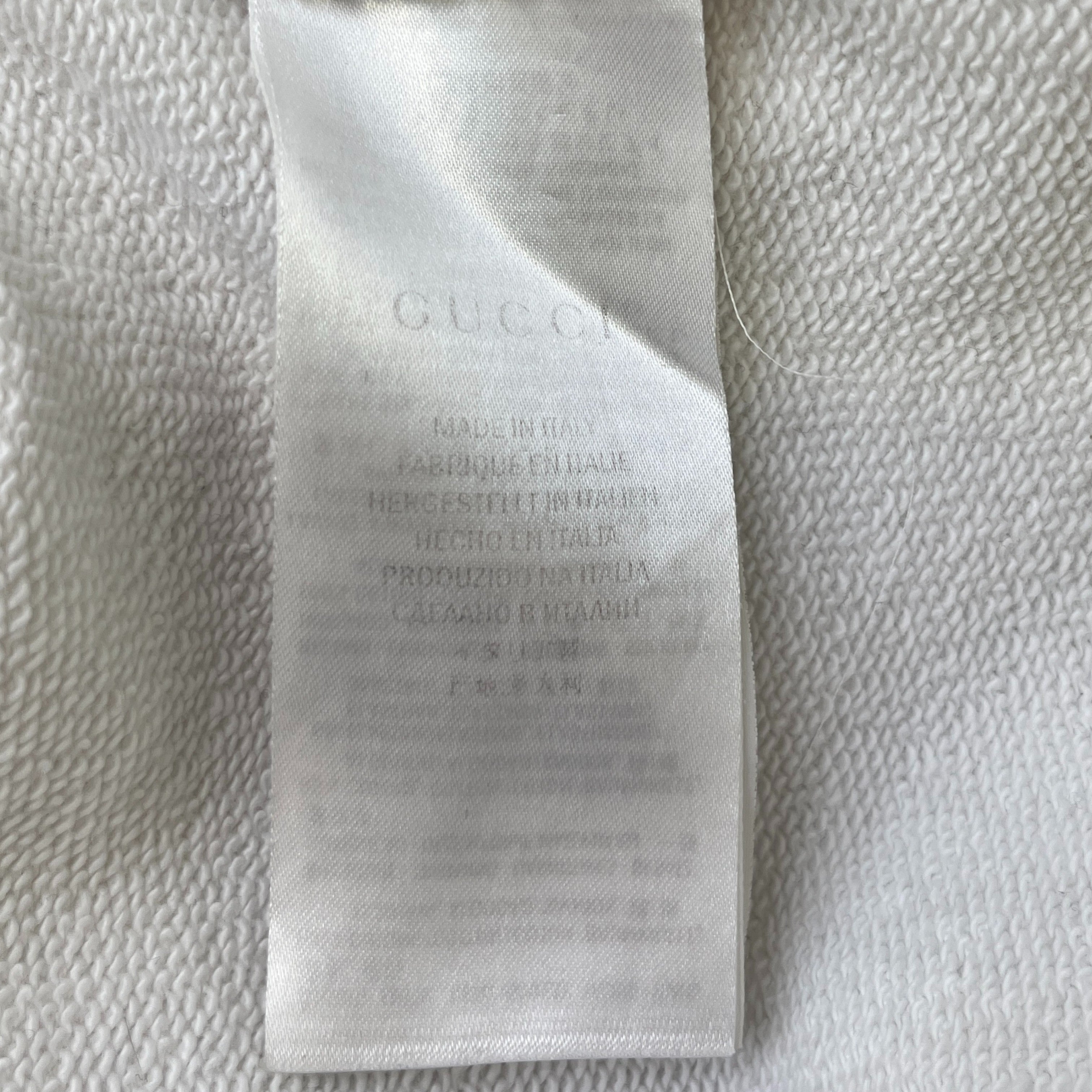 Men's Embroidered Anchor Long Sleeve T-Shirt White Size L