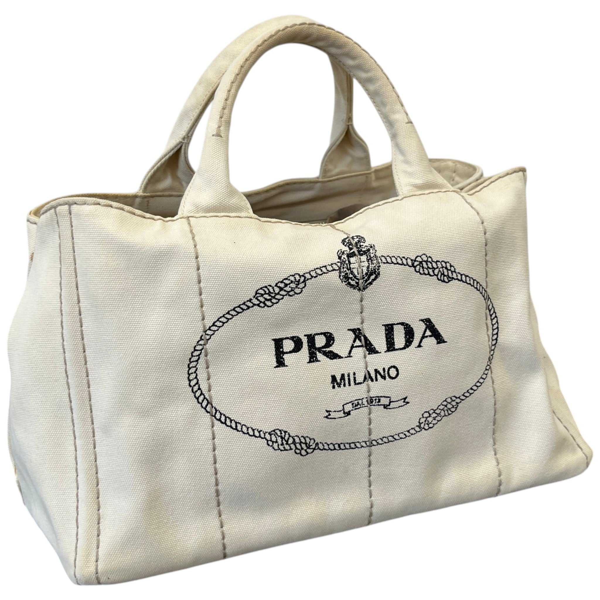 Women's Canvas Tote Handbag Cream