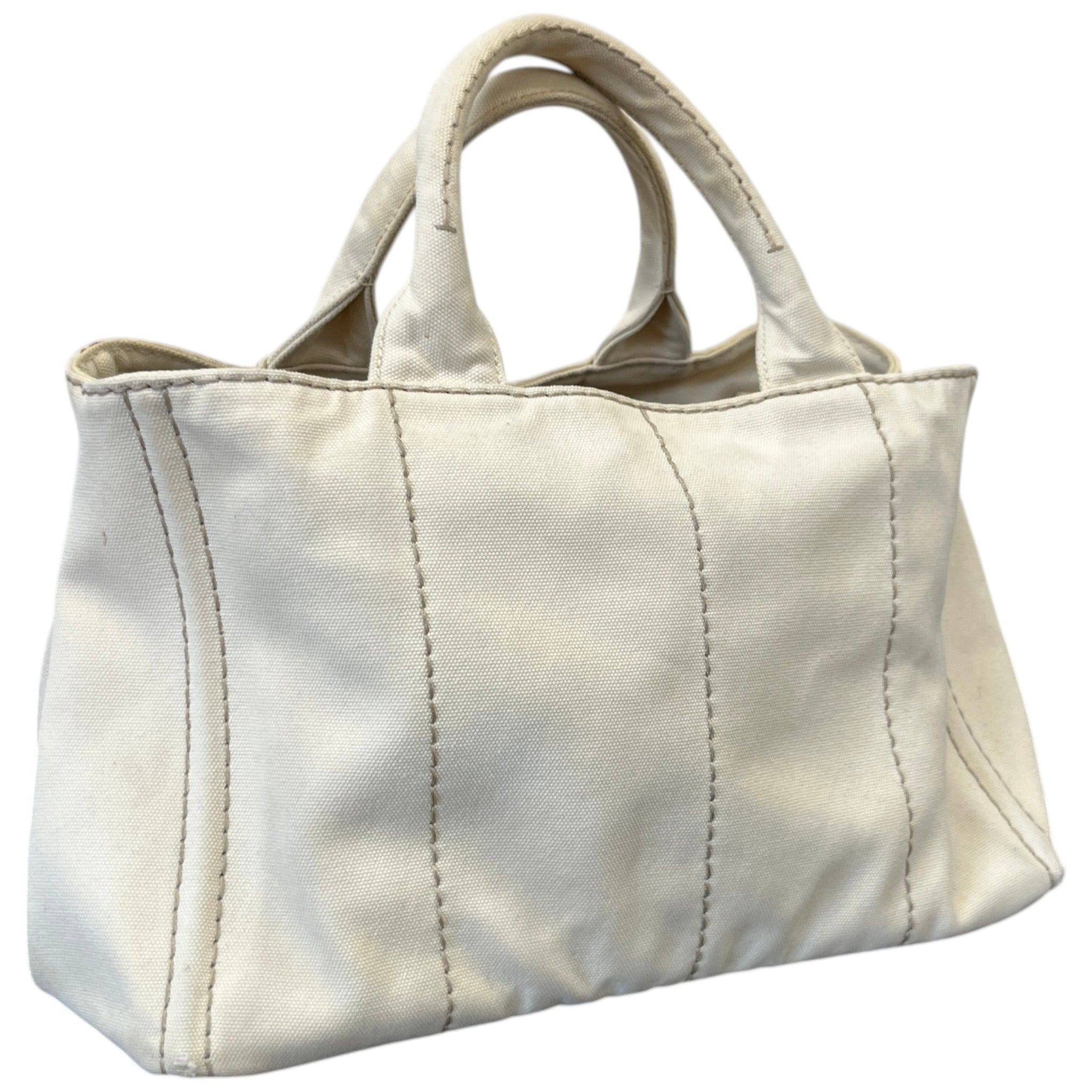 Women's Canvas Tote Handbag Cream