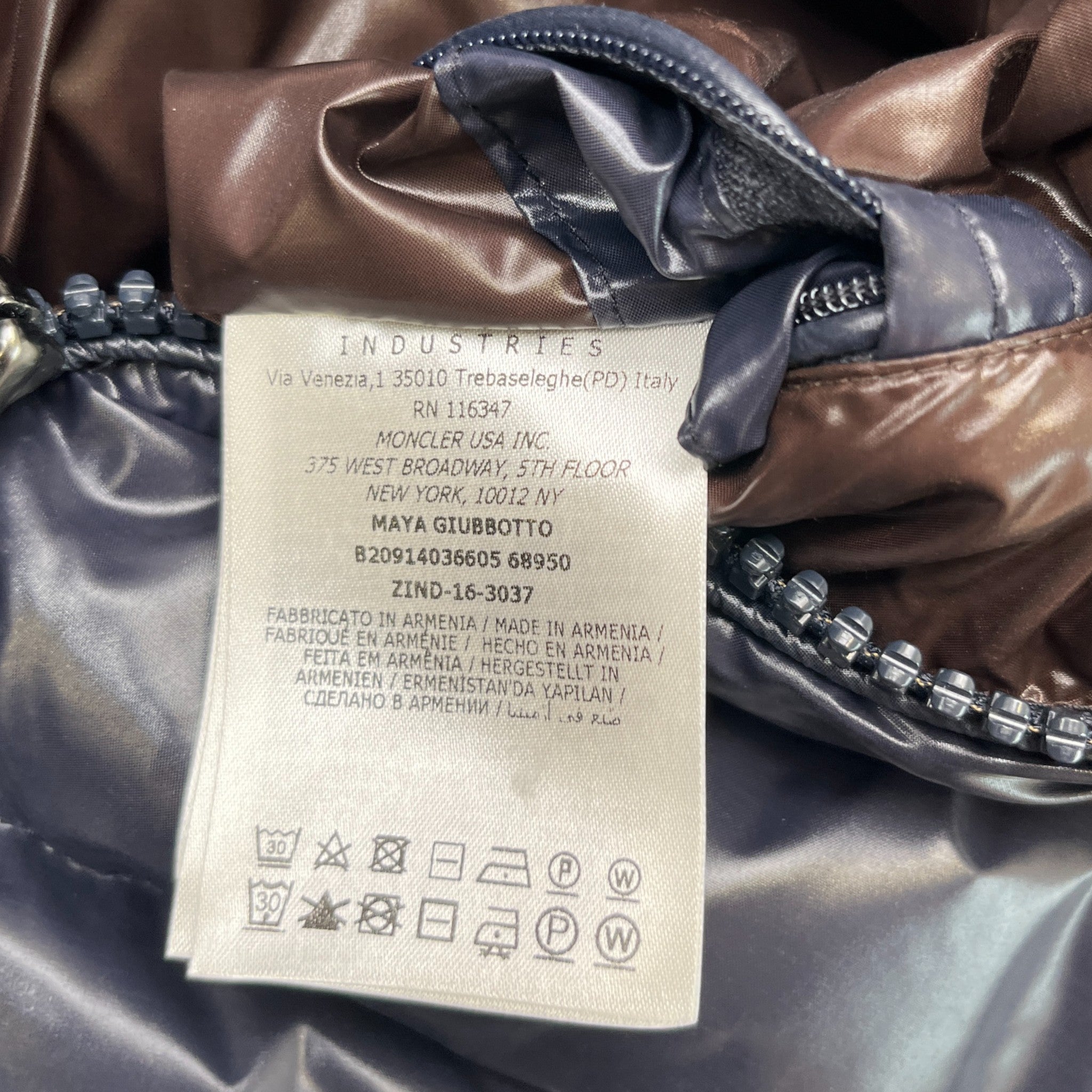 Men's Maya Down Jacket Navy Size 2 / M