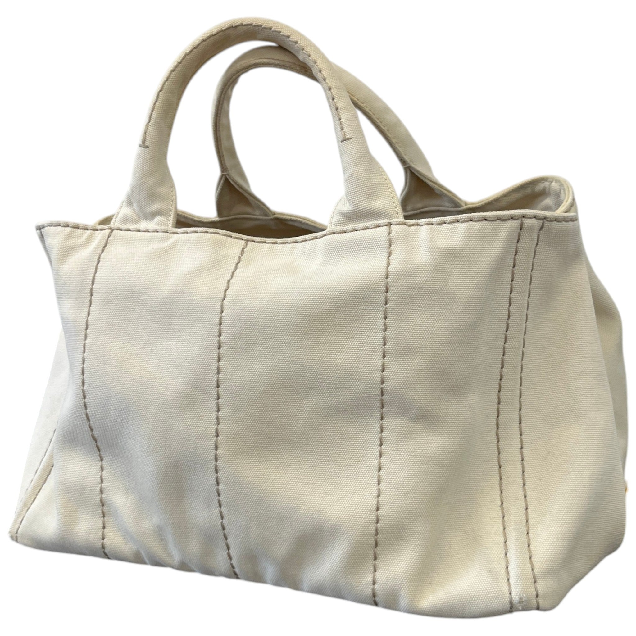 Women's Canvas Tote Handbag Cream