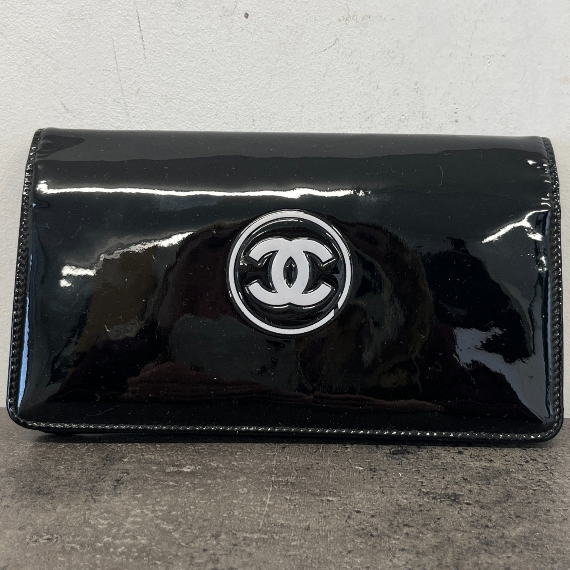 Women's Cc Logo Wallet Black