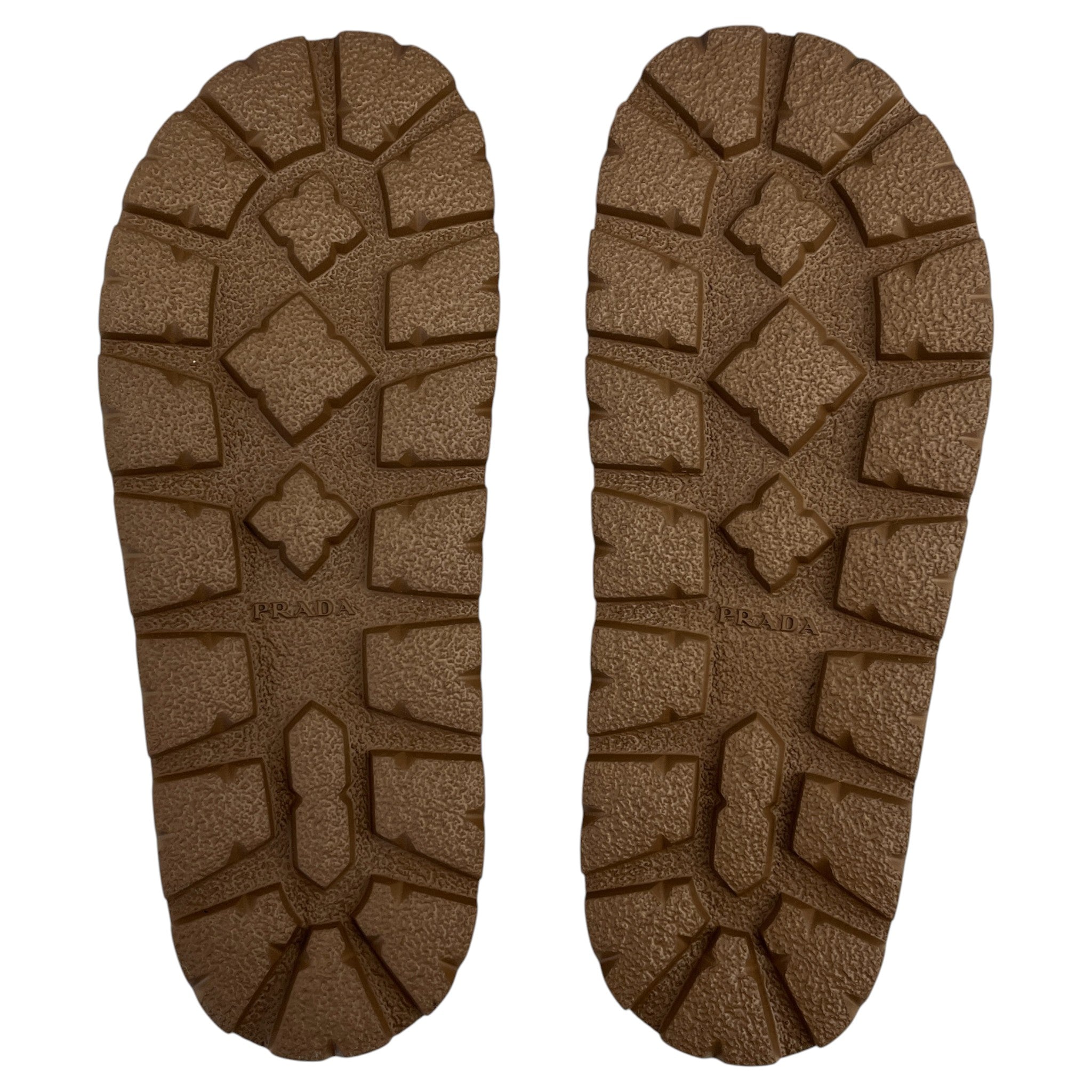 Women's Plaque Logo Flatform Mules Brown Size EU 39.5 / UK 6.5