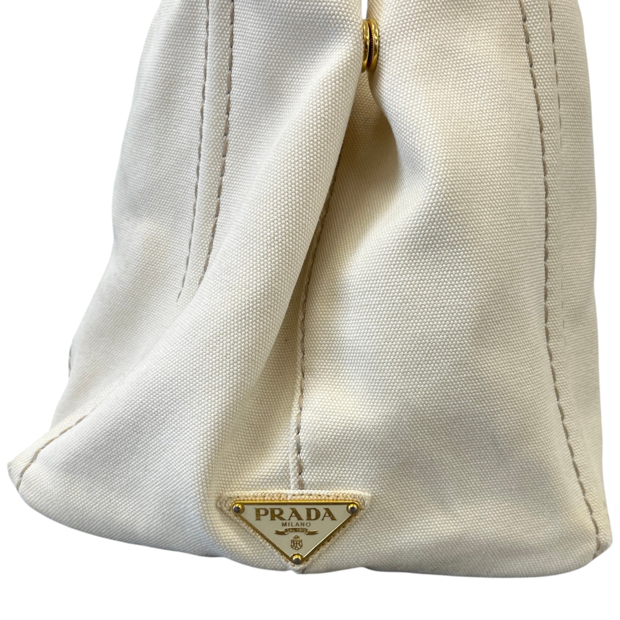 Women's Canvas Tote Handbag Cream