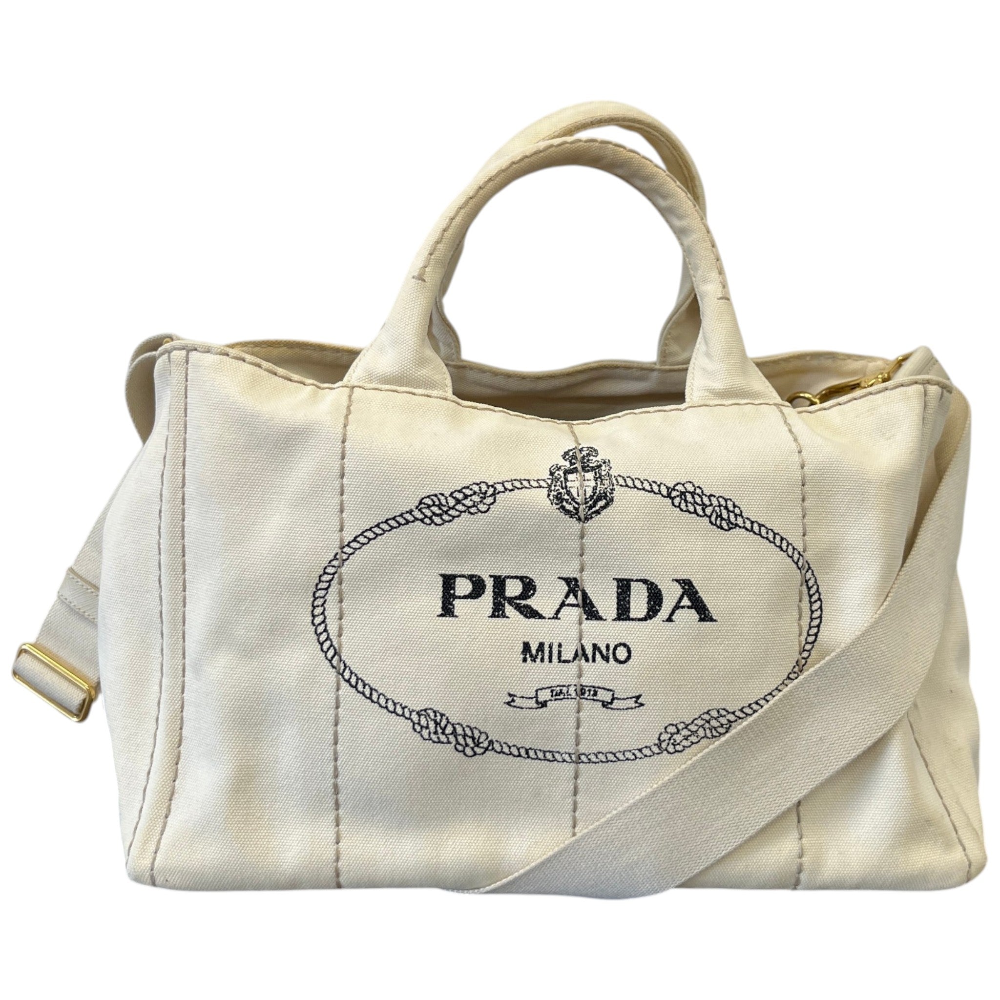 Women's Canvas Tote Handbag Cream