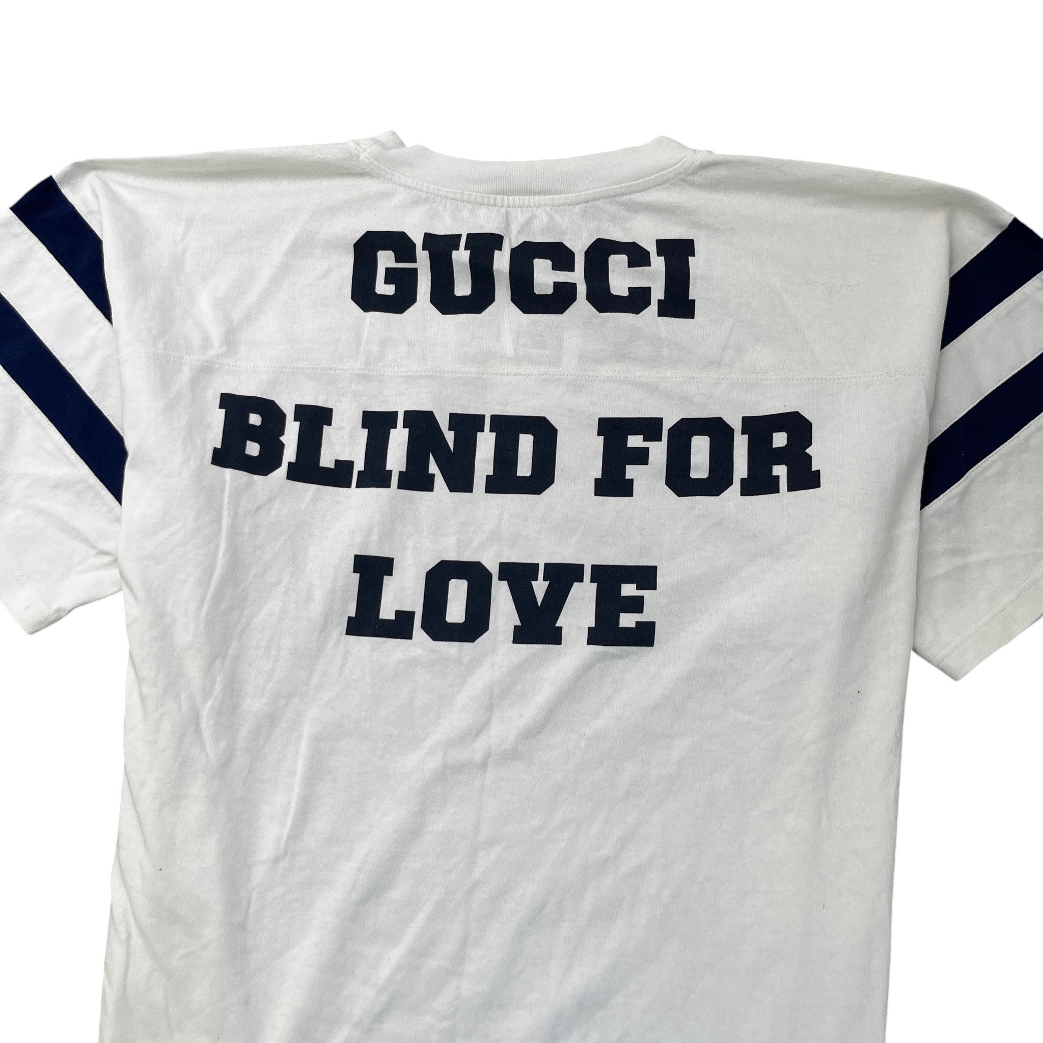 Men's Ss21 Alphabet Pattern Football Style T-Shirt White Size M