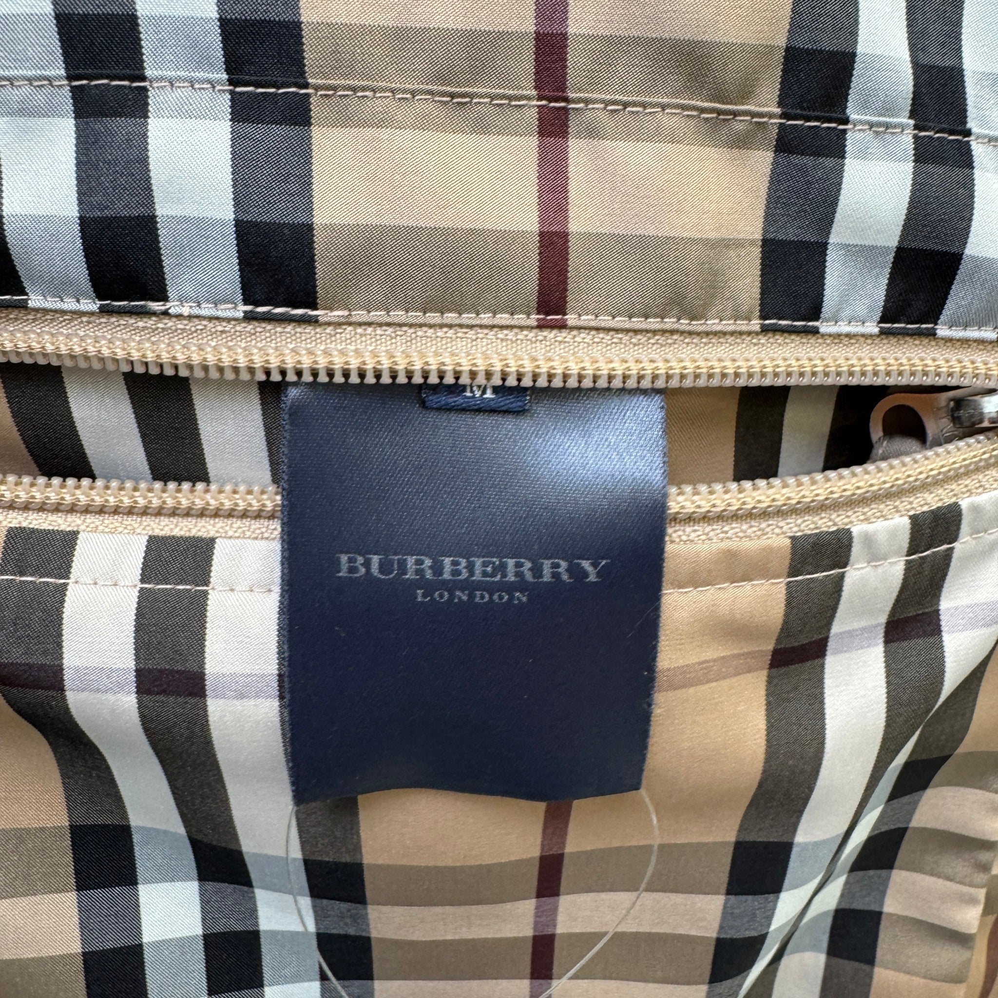 Men's Reversible Nova Check Jacket Beige Size M